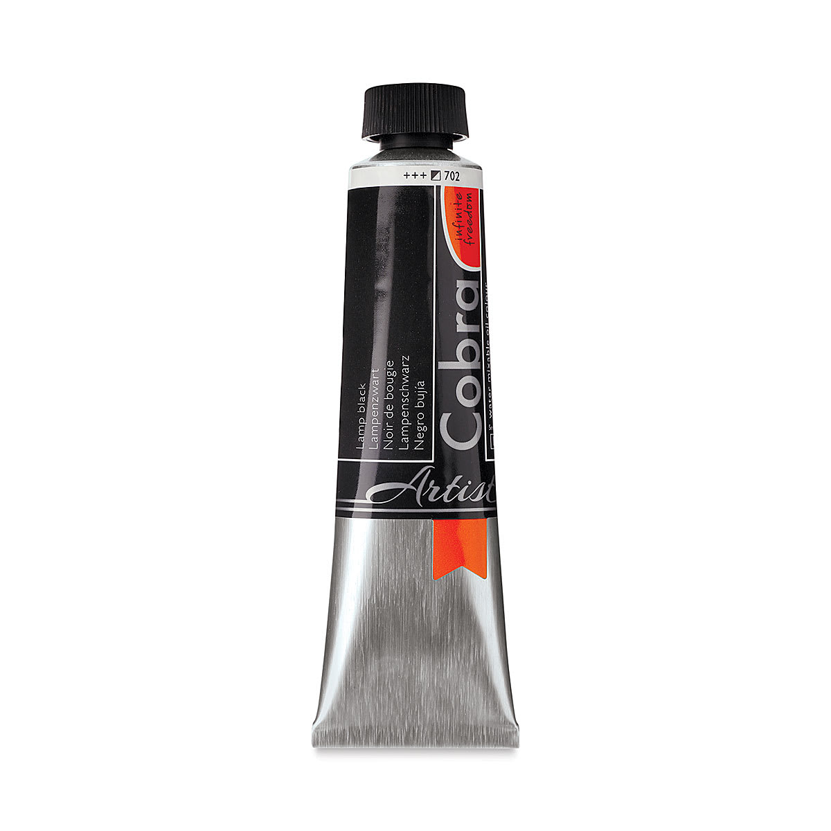 Cobra Artist Water Mixable Oil Paint - Lamp Black, 40 ml tube