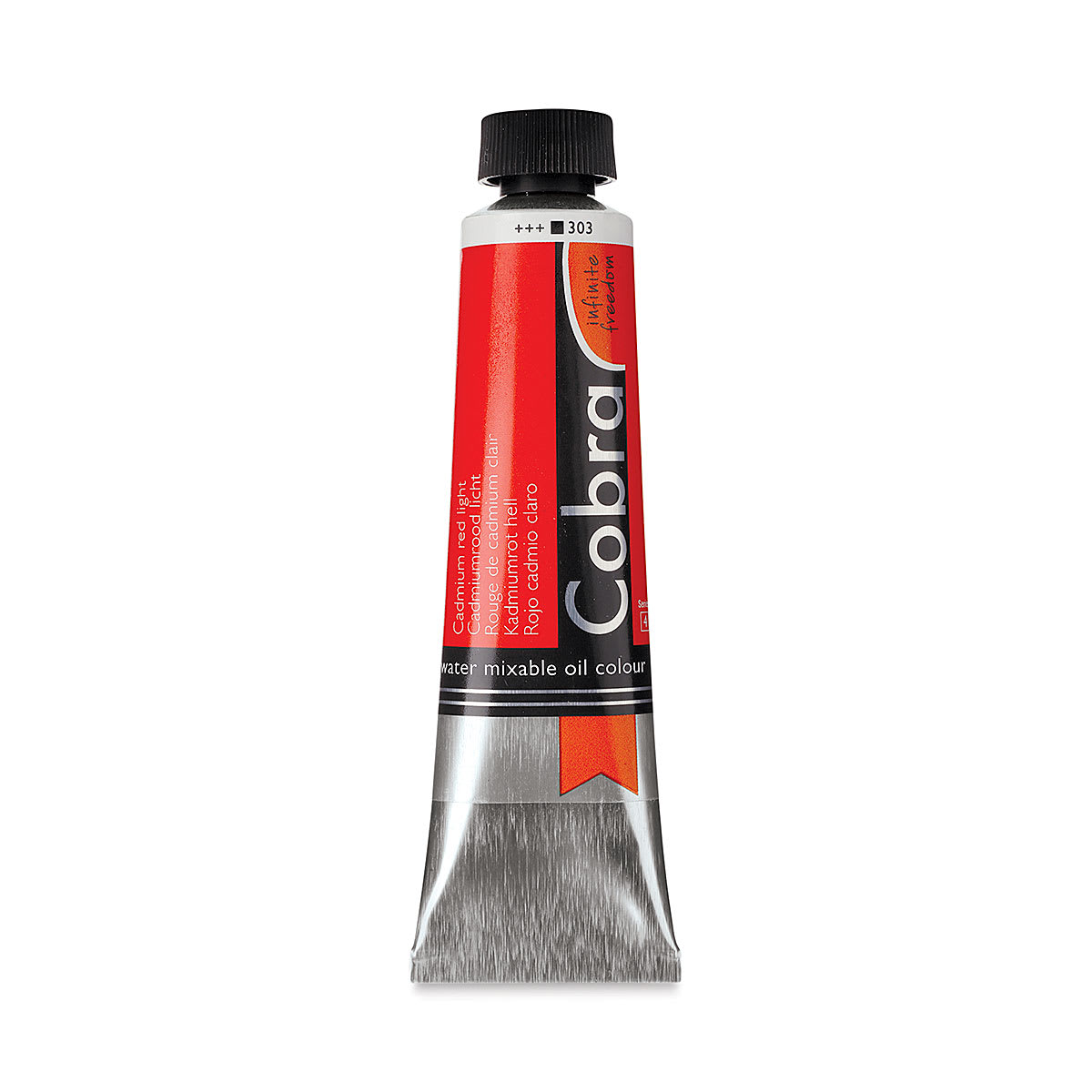 Cobra Artist Water Mixable Oil Paint - Cadmium Red Light, 40 ml tube