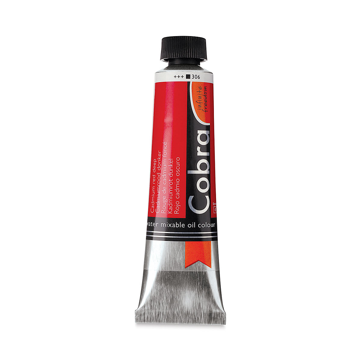 Cobra Artist Water Mixable Oil Paint - Cadmium Red Deep, 40 ml tube