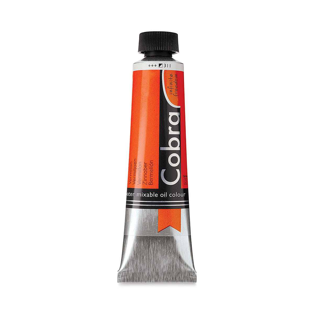 Cobra Artist Water Mixable Oil Paint - Vermilion, 40 ml tube