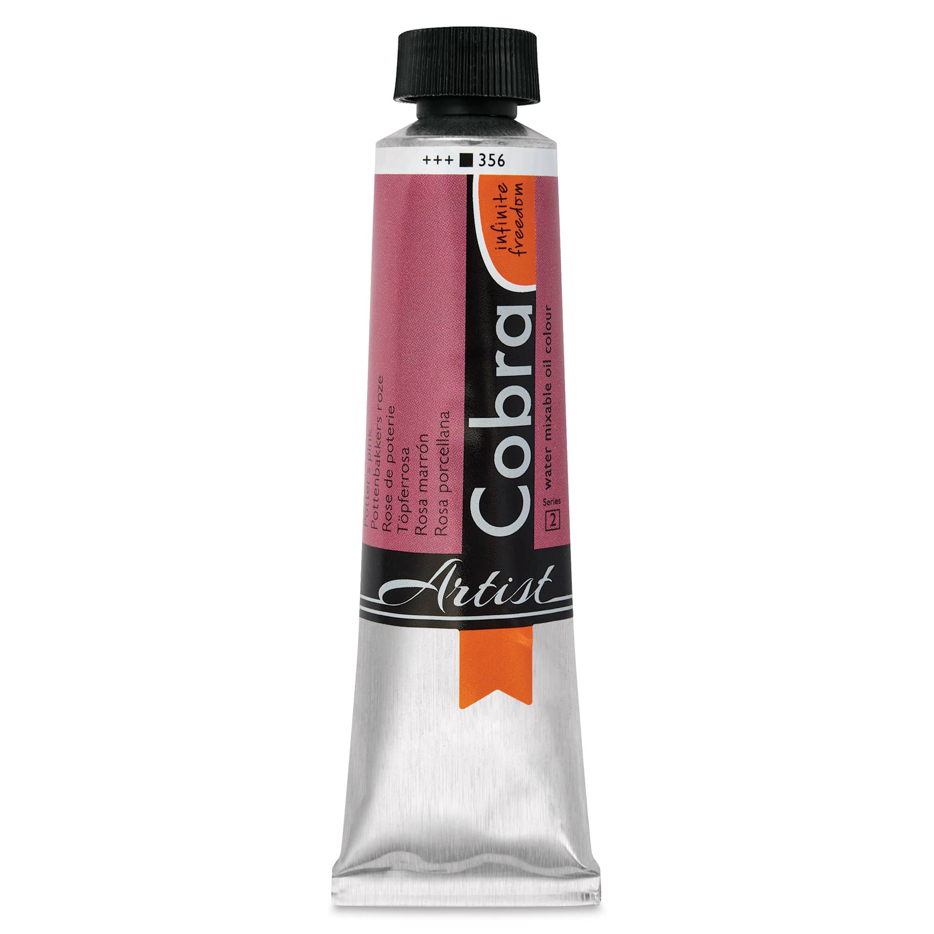 Cobra Artist Water Mixable Oil Paint - Potter's Pink, 40 ml tube