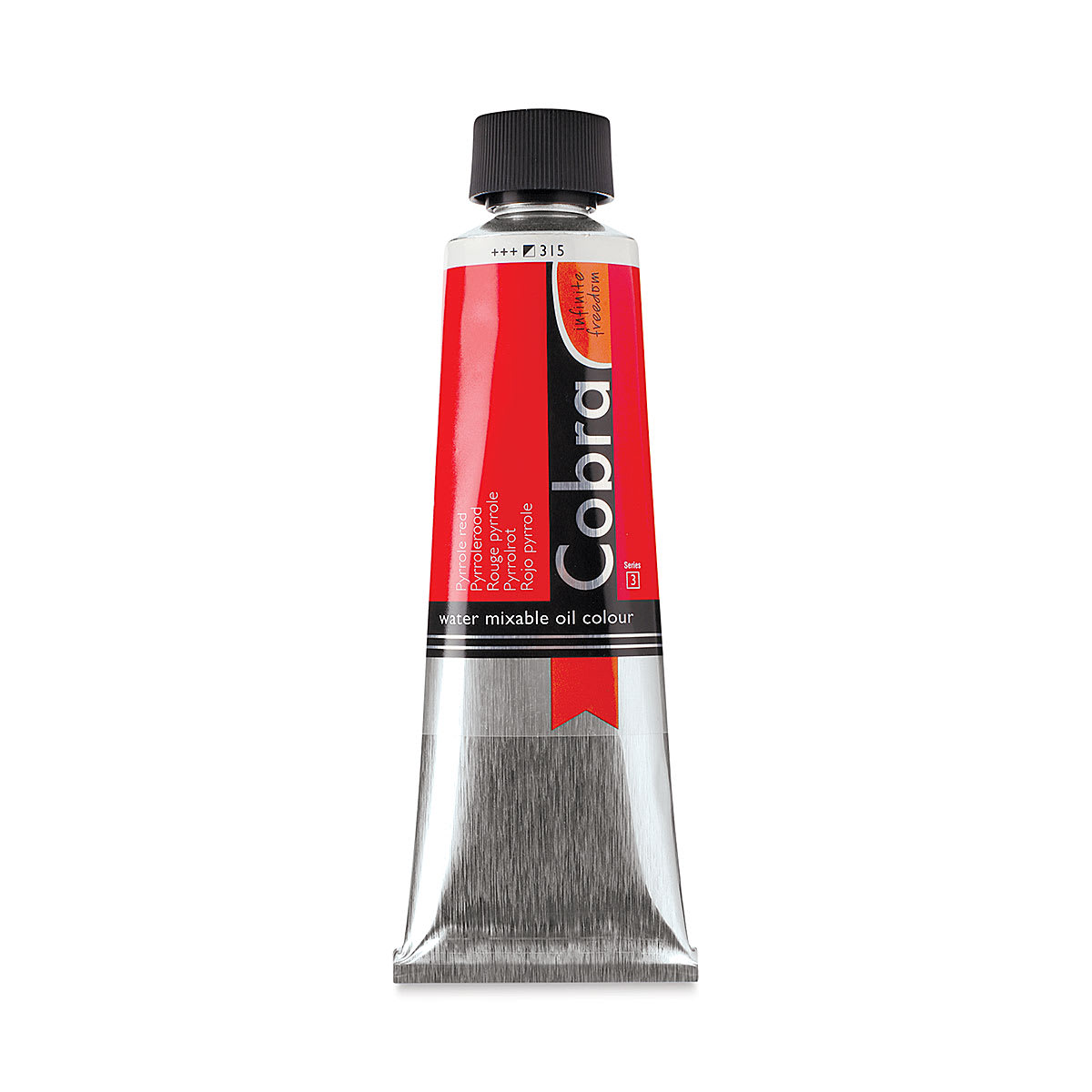 Cobra Artist Water Mixable Oil Paint - Pyrrole Red, 150 ml tube