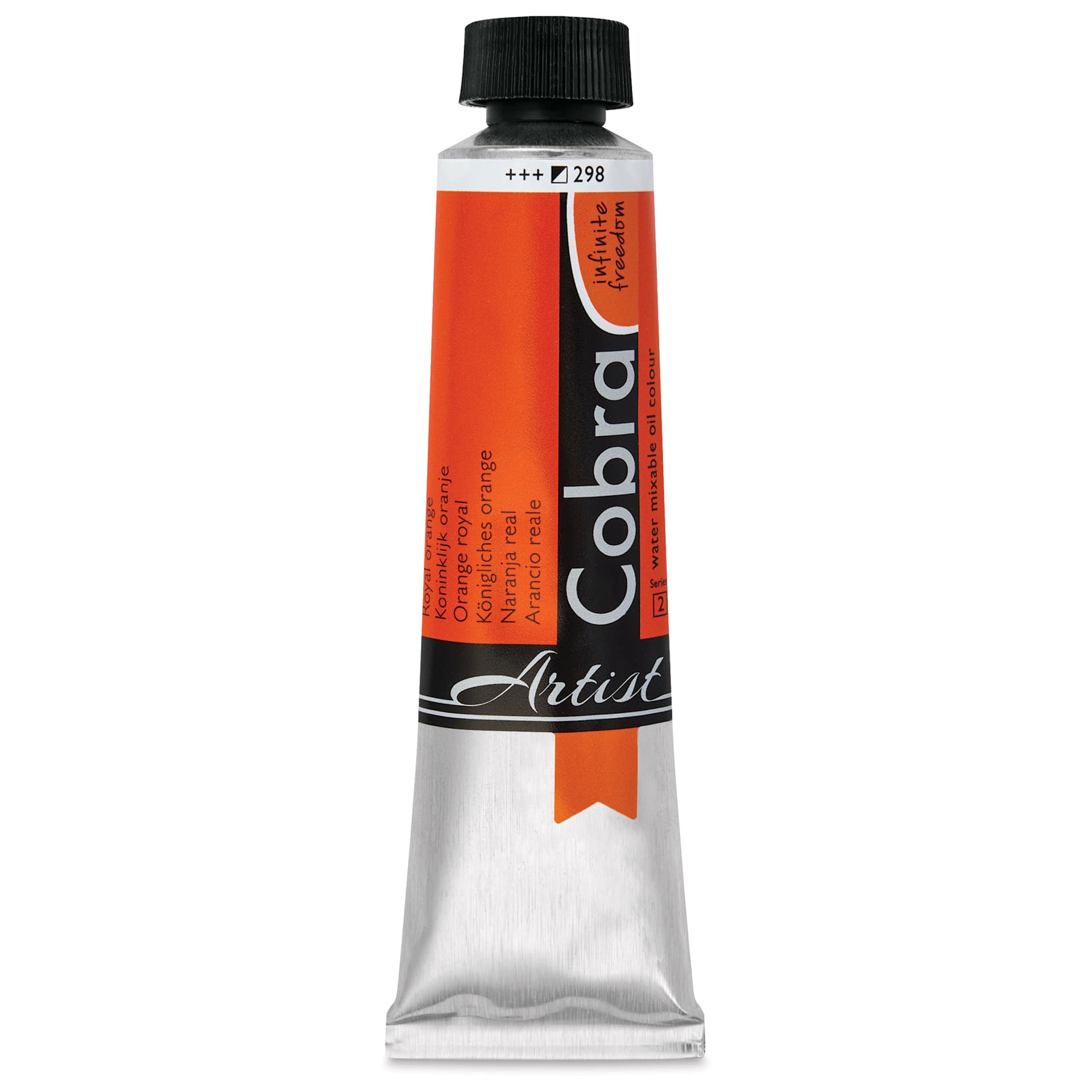 Cobra Artist Water Mixable Oil Paint - Royal Orange, 40 ml tube