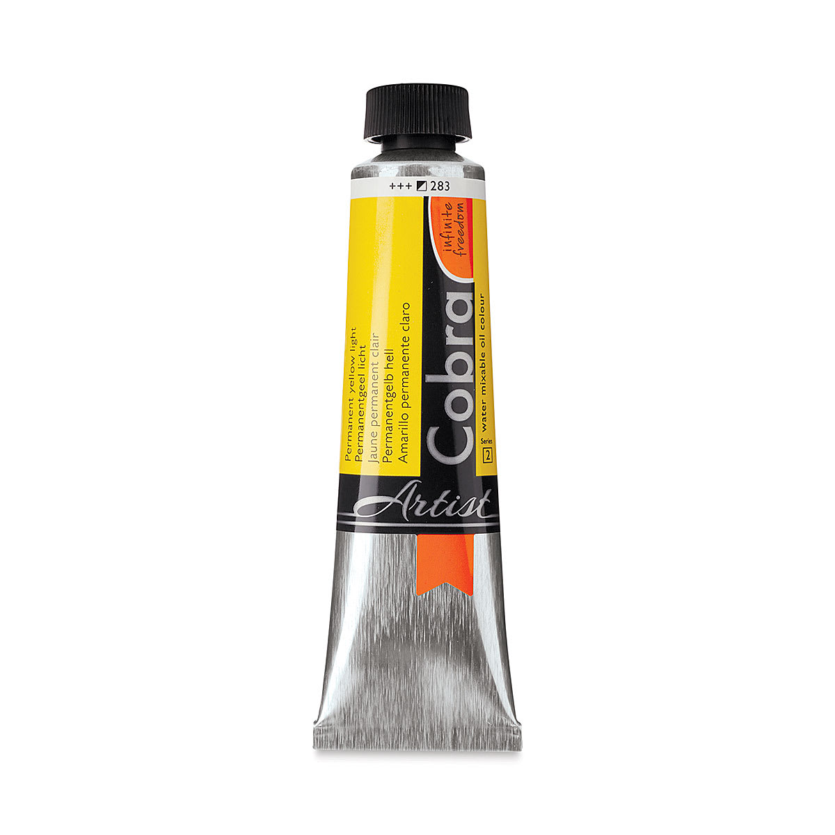 Cobra Artist Water Mixable Oil Paint - Permanent Yellow Light, 40 ml tube