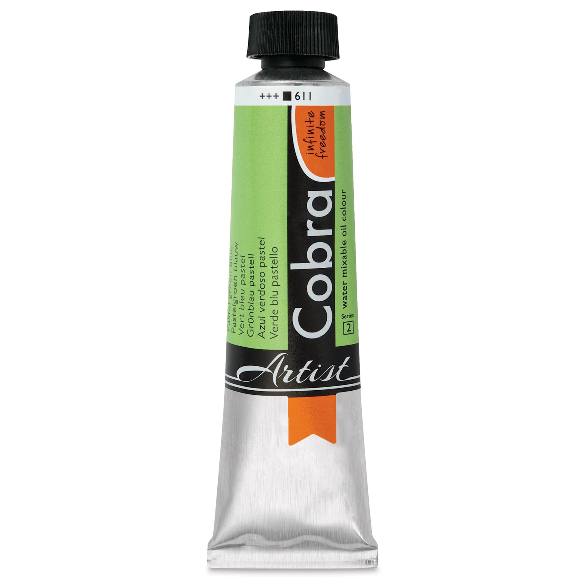 Cobra Artist Water Mixable Oil Paint - Pastel Green Blue, 40 ml tube