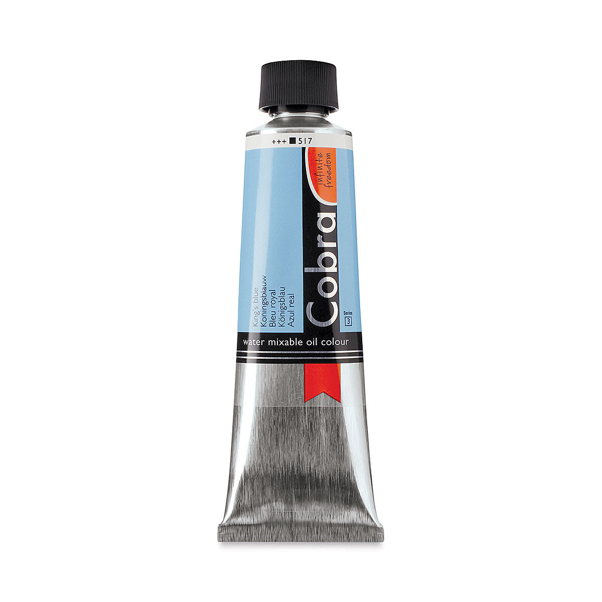 Cobra Artist Water Mixable Oil Paint - King's Blue, 150 ml tube