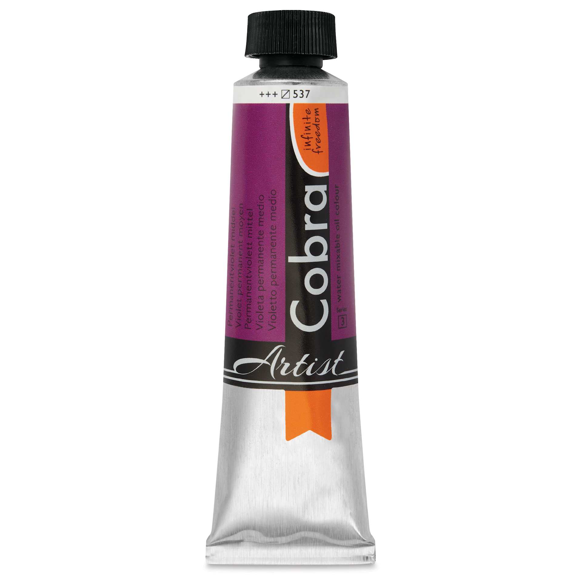 Cobra Artist Water Mixable Oil Paint - Permanent Violet Medium, 40 ml tube