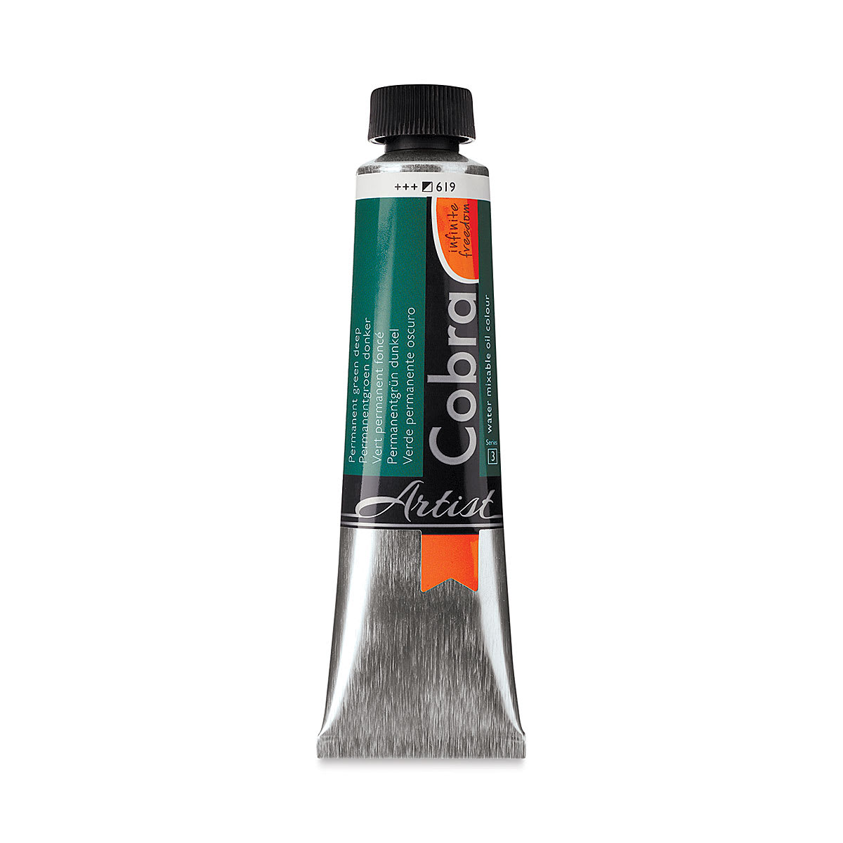 Cobra Artist Water Mixable Oil Paint - Permanent Green Deep, 40 ml tube