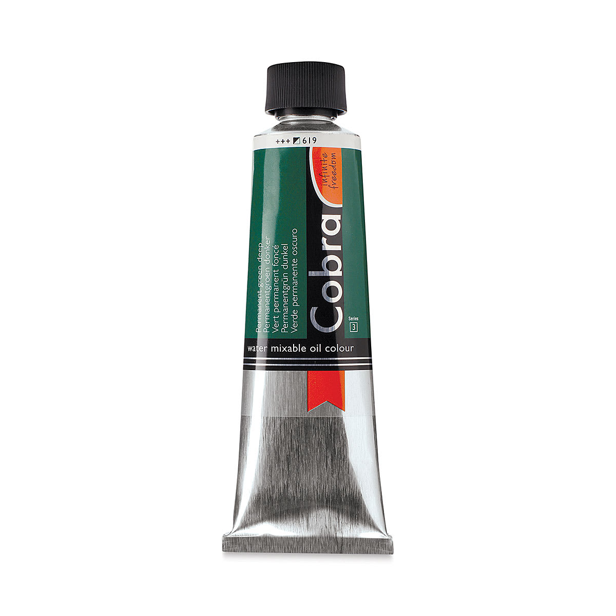 Cobra Artist Water Mixable Oil Paint - Permanent Green Deep, 150 ml tube