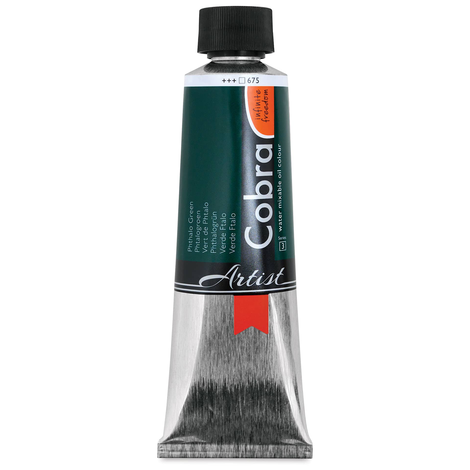Cobra Artist Water Mixable Oil Paint - Phthalo Green, 150 ml tube