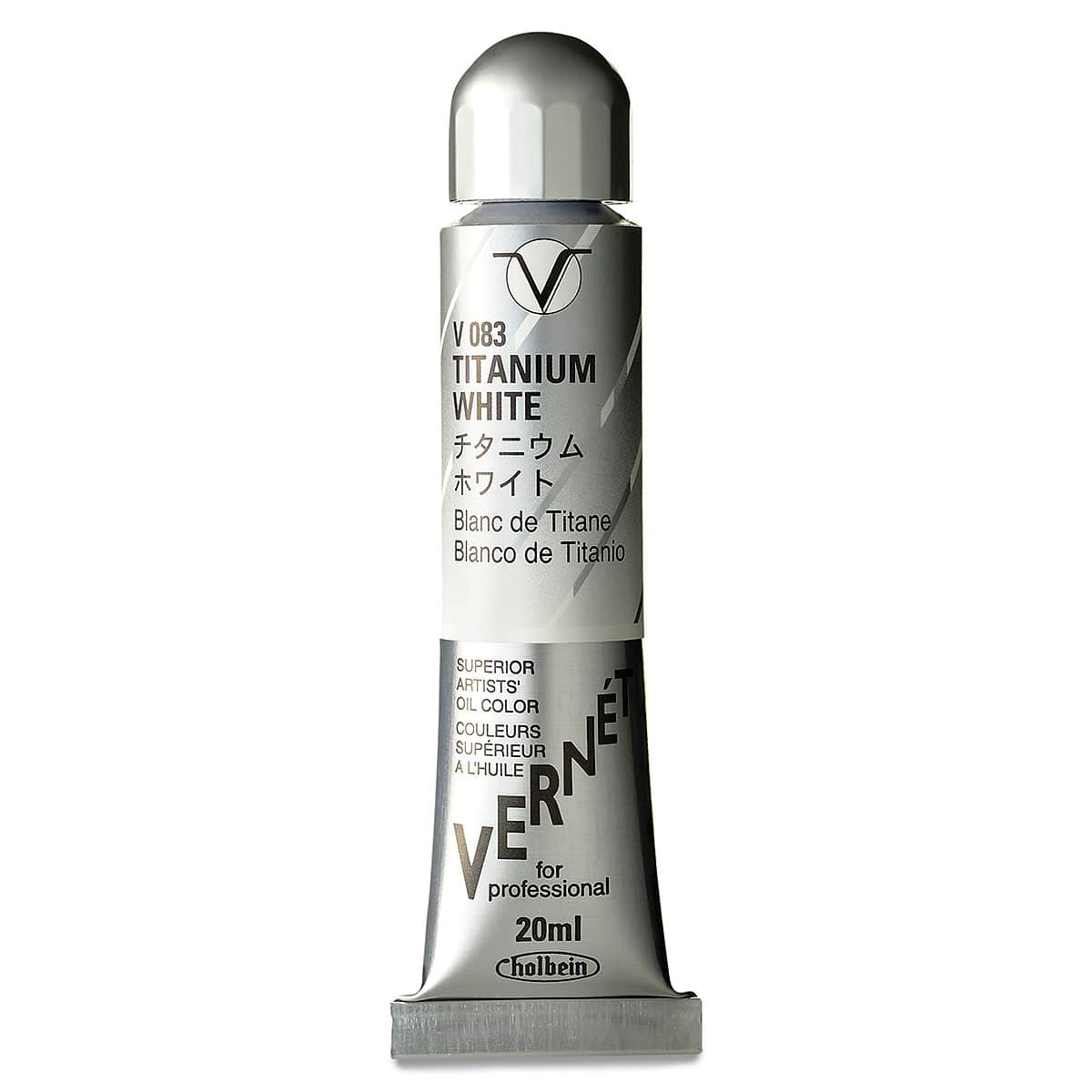 Holbein Vernét Superior Artists' Oil Color - Titanium White, 20 ml tube