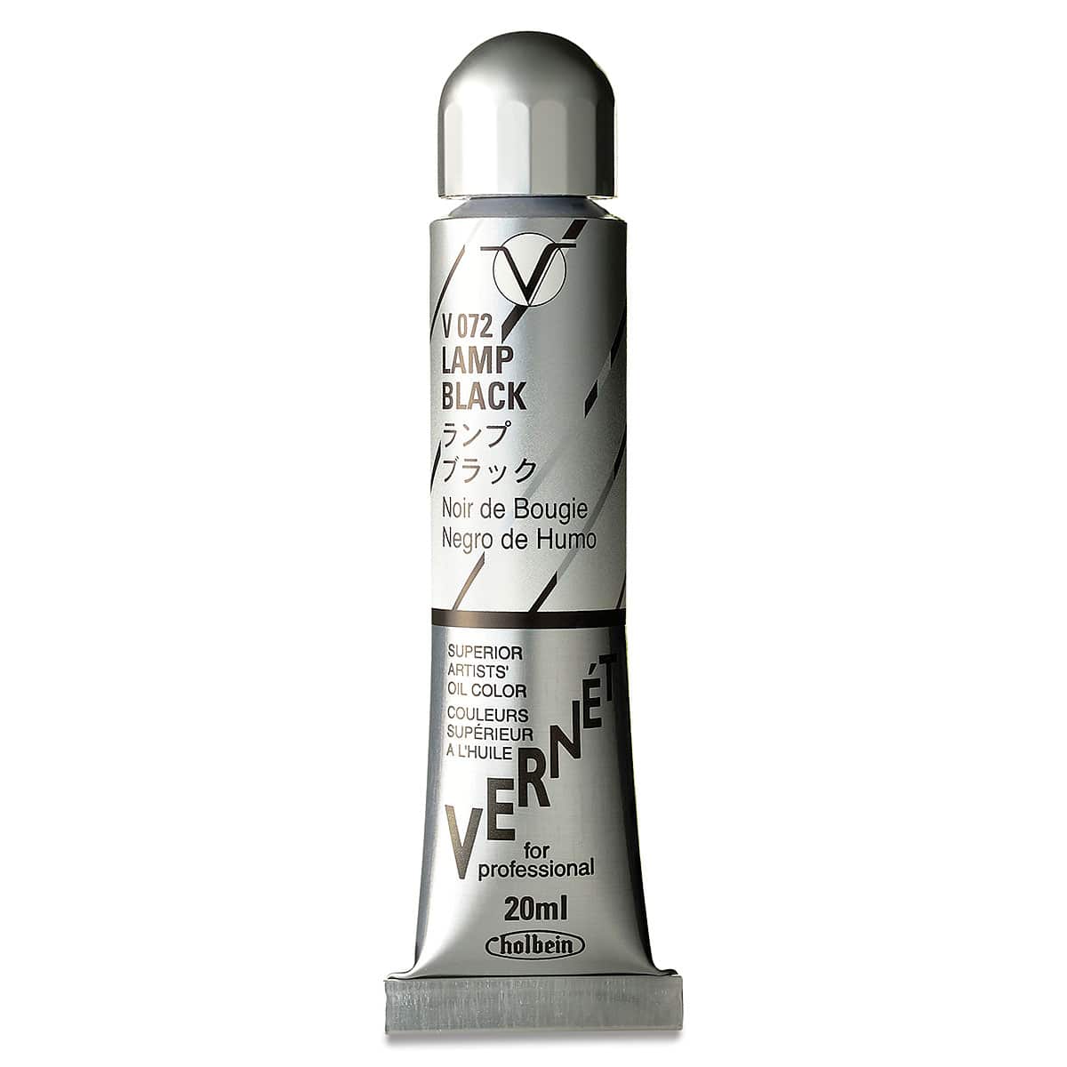 Holbein Vernét Superior Artists' Oil Color - Lamp Black, 20 ml tube