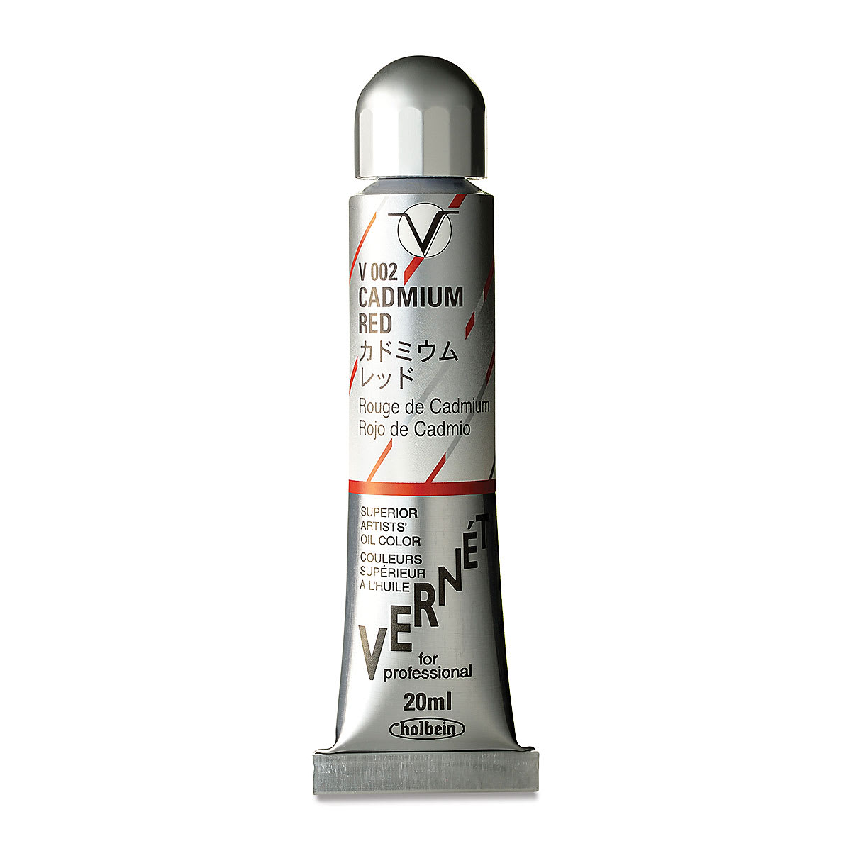 Holbein Vernét Superior Artists' Oil Color - Cadmium Red, 20 ml tube