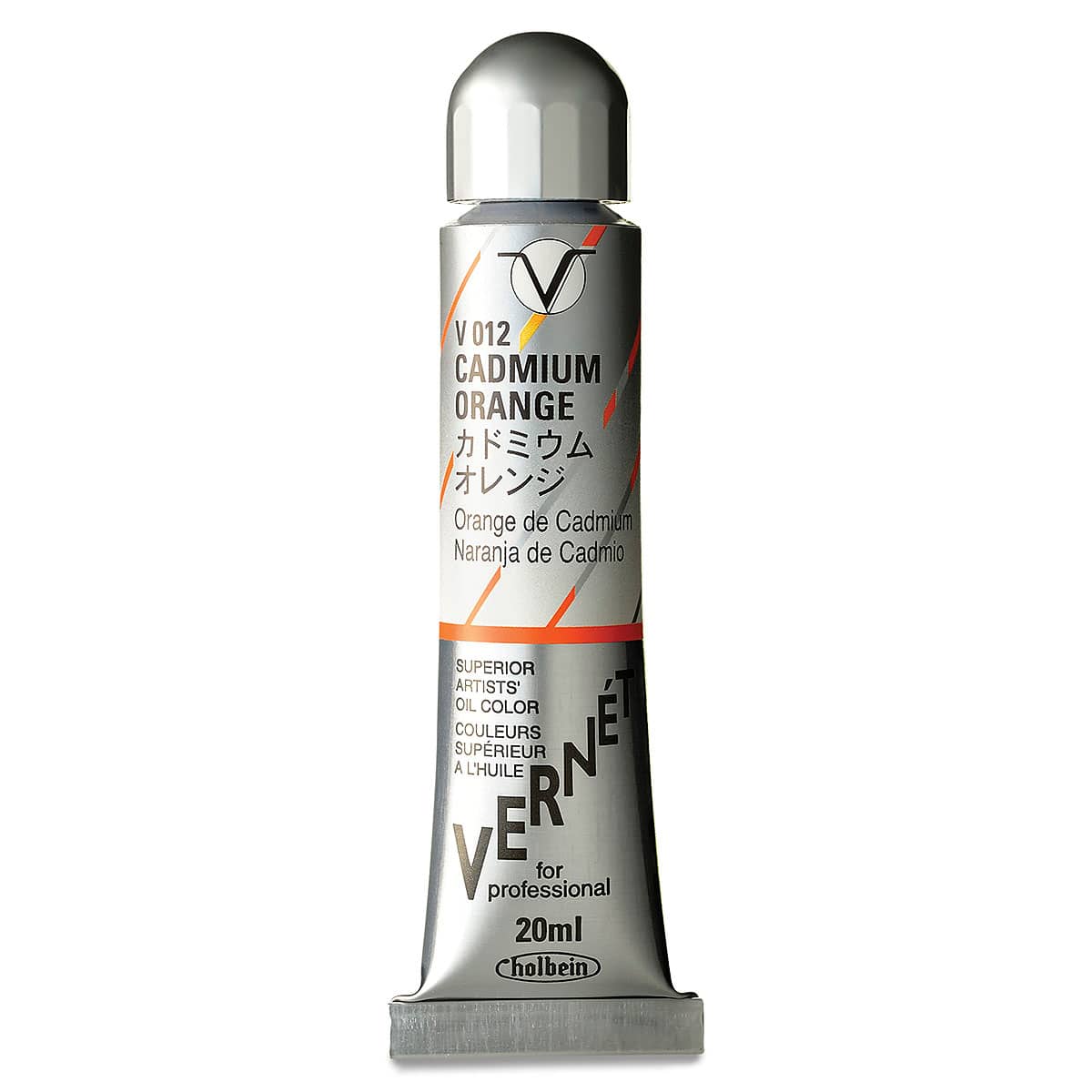 Holbein Vernét Superior Artists' Oil Color - Cadmium Orange, 20 ml tube