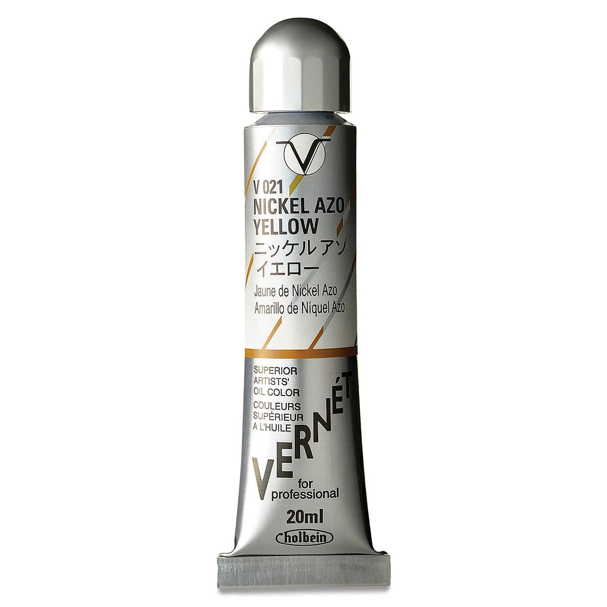Holbein Vernét Superior Artists' Oil Color - Nickel Yellow Azo, 20 ml tube