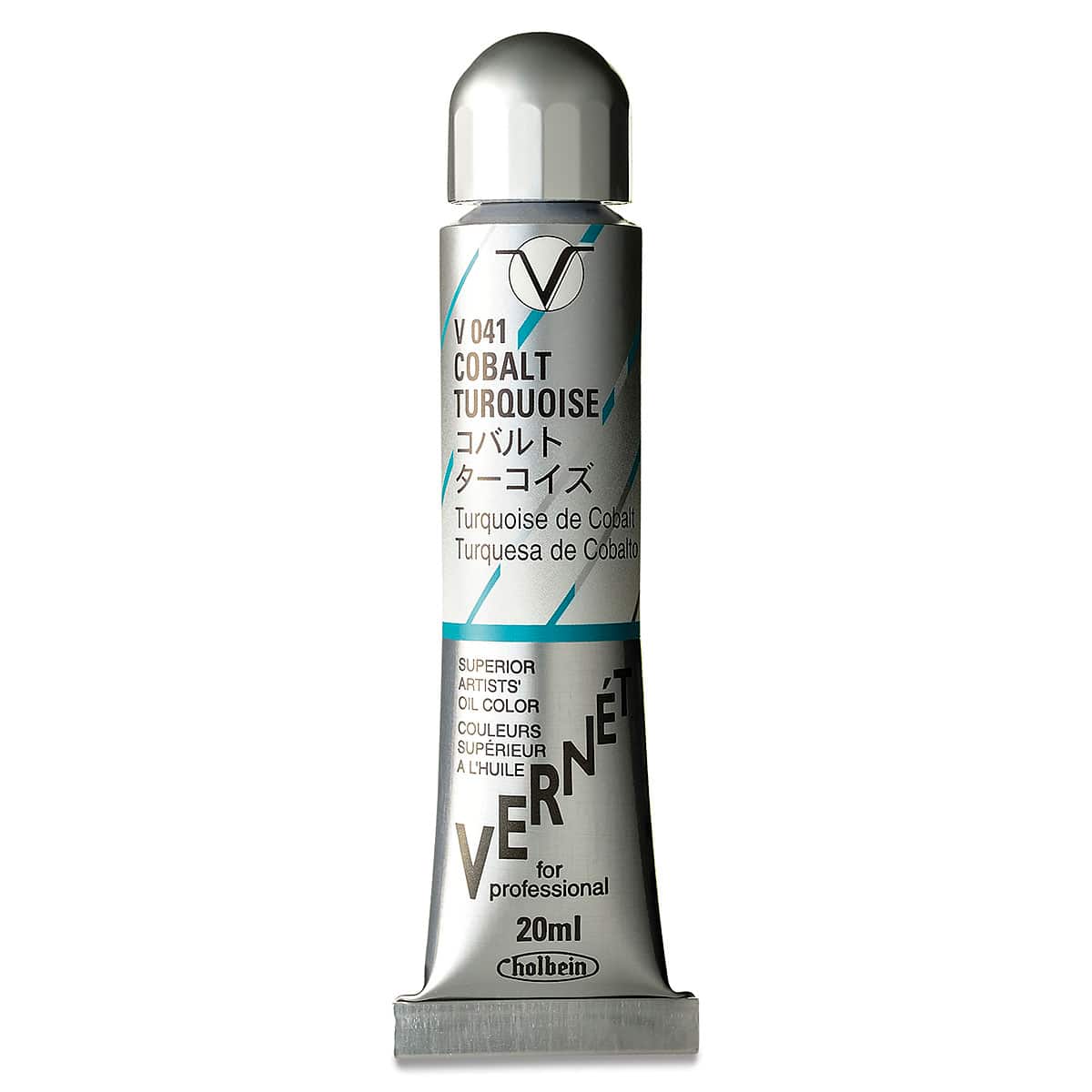 Holbein Vernét Superior Artists' Oil Color - Cobalt Turquoise, 20 ml tube