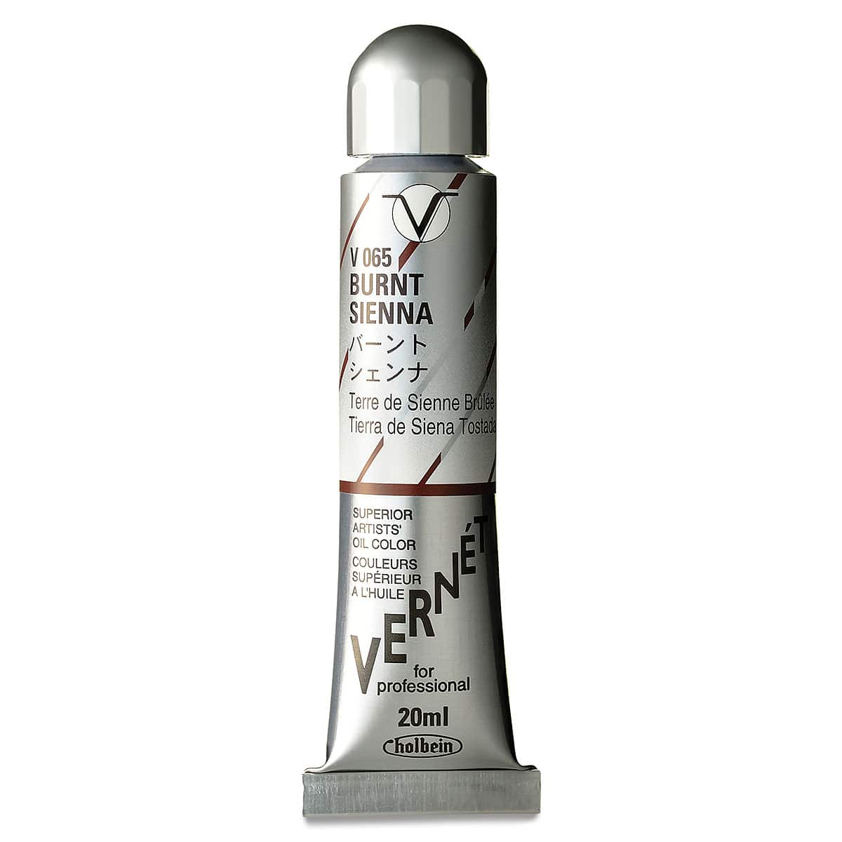 Holbein Vernét Superior Artists' Oil Color - Burnt Sienna, 20 ml tube