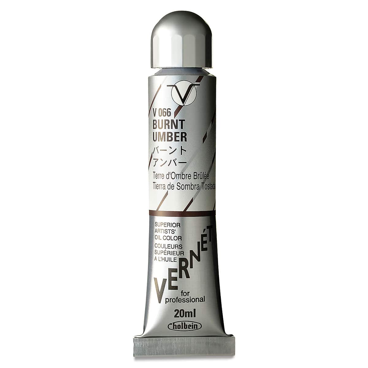 Holbein Vernét Superior Artists' Oil Color - Burnt Umber, 20 ml tube
