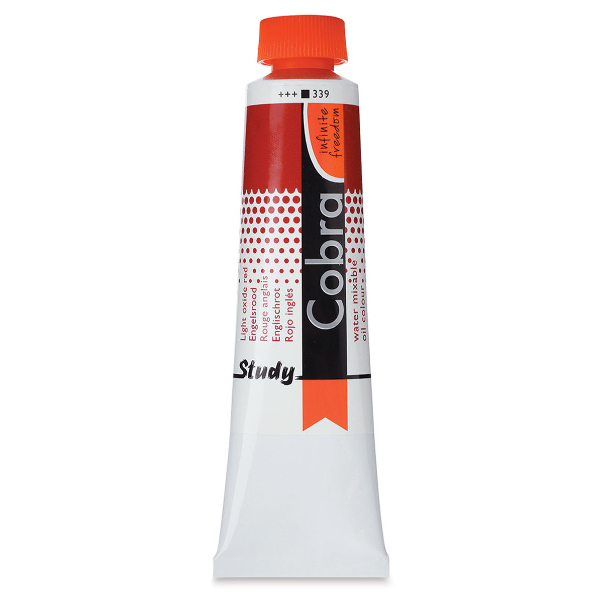 Royal Talens Cobra Study Water Mixable Oil Colors - Light Oxide Red, 40 ml tube