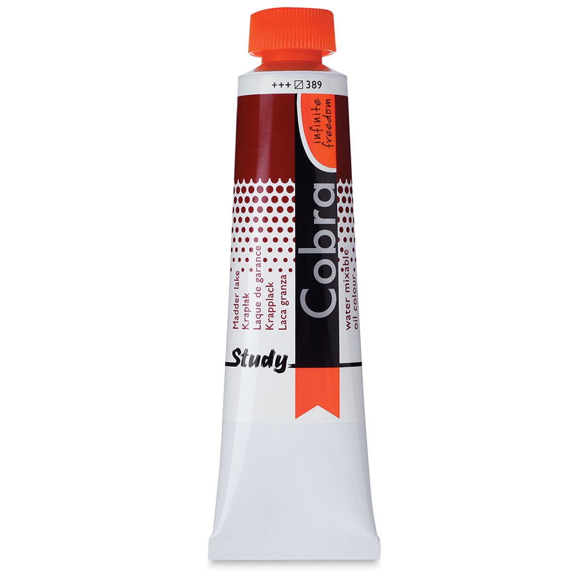 Royal Talens Cobra Study Water Mixable Oil Colors - Madder Lake, 40 ml tube