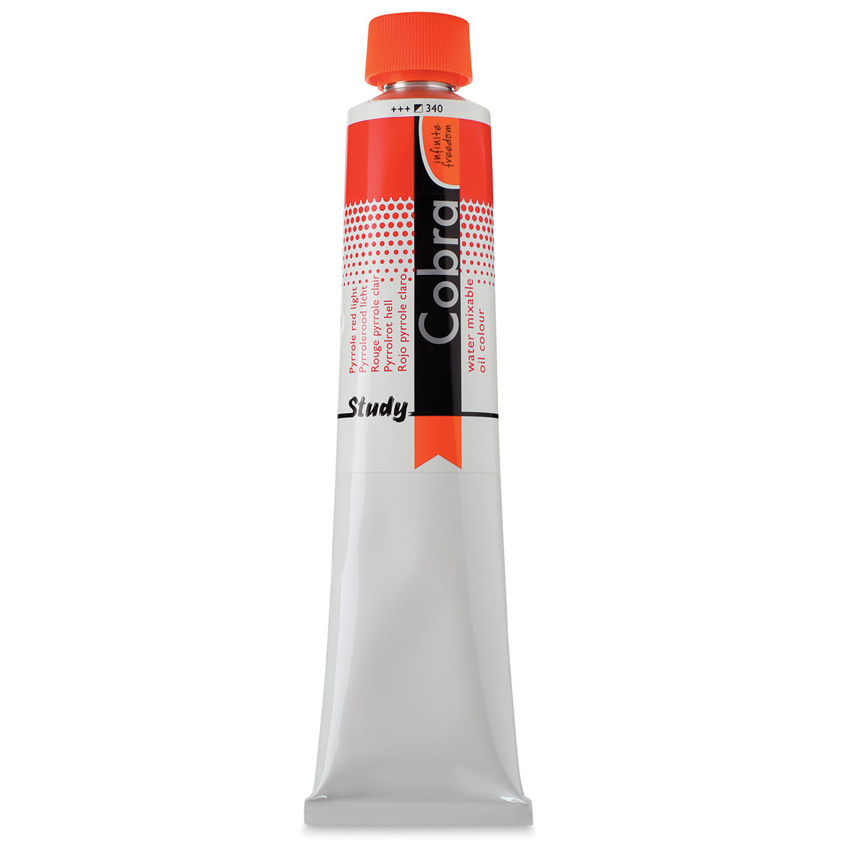 Royal Talens Cobra Study Water Mixable Oil Colors - Pyrrole Red Light, 200 ml tube