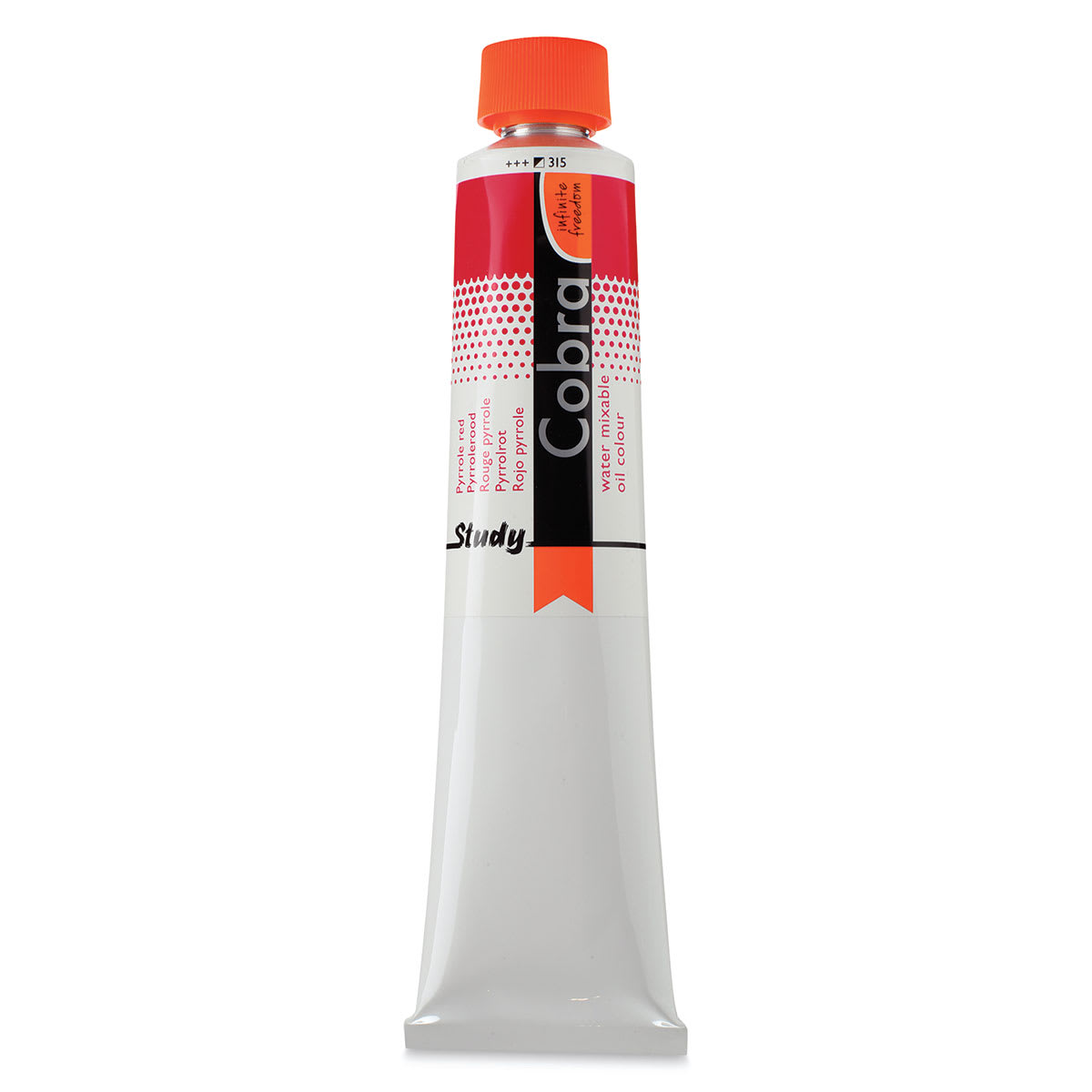 Royal Talens Cobra Study Water Mixable Oil Colors - Pyrrole Red, 200 ml tube