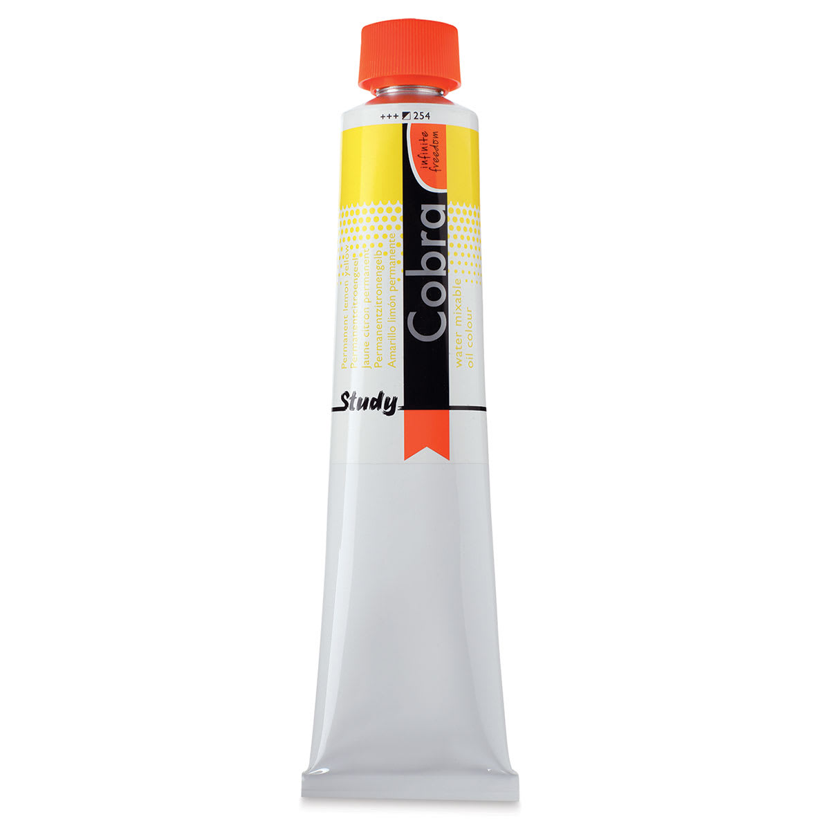 Royal Talens Cobra Study Water Mixable Oil Colors - Permanent Lemon Yellow, 200 ml tube