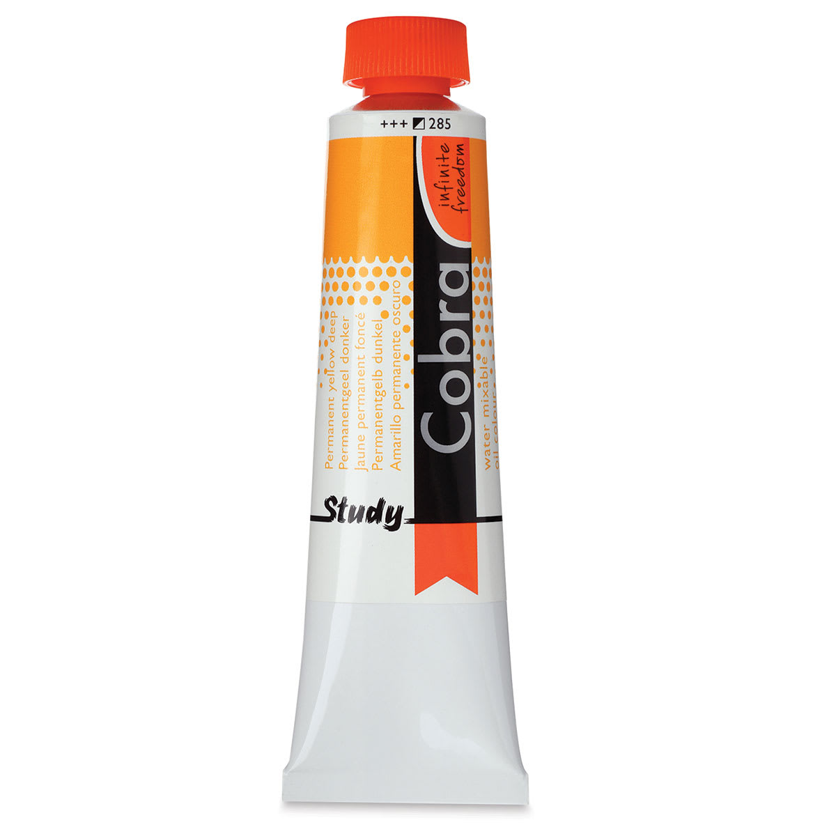 Royal Talens Cobra Study Water Mixable Oil Colors - Permanent Yellow Deep, 40 ml tube