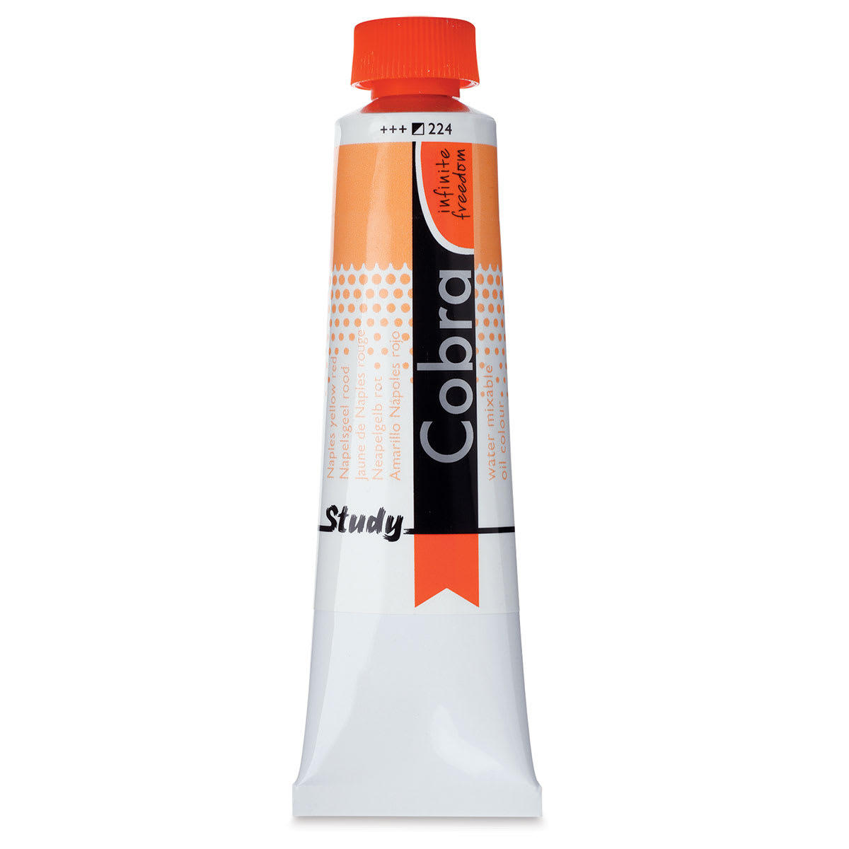 Royal Talens Cobra Study Water Mixable Oil Colors - Naples Yellow Red, 40 ml tube