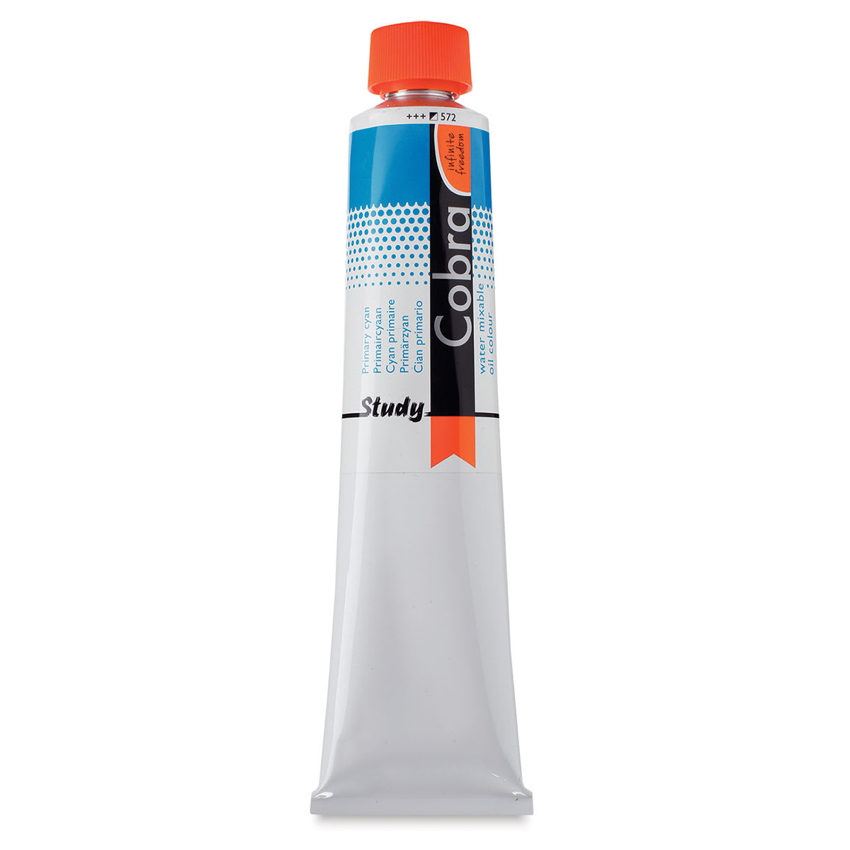 Royal Talens Cobra Study Water Mixable Oil Colors - Primary Cyan, 200 ml tube