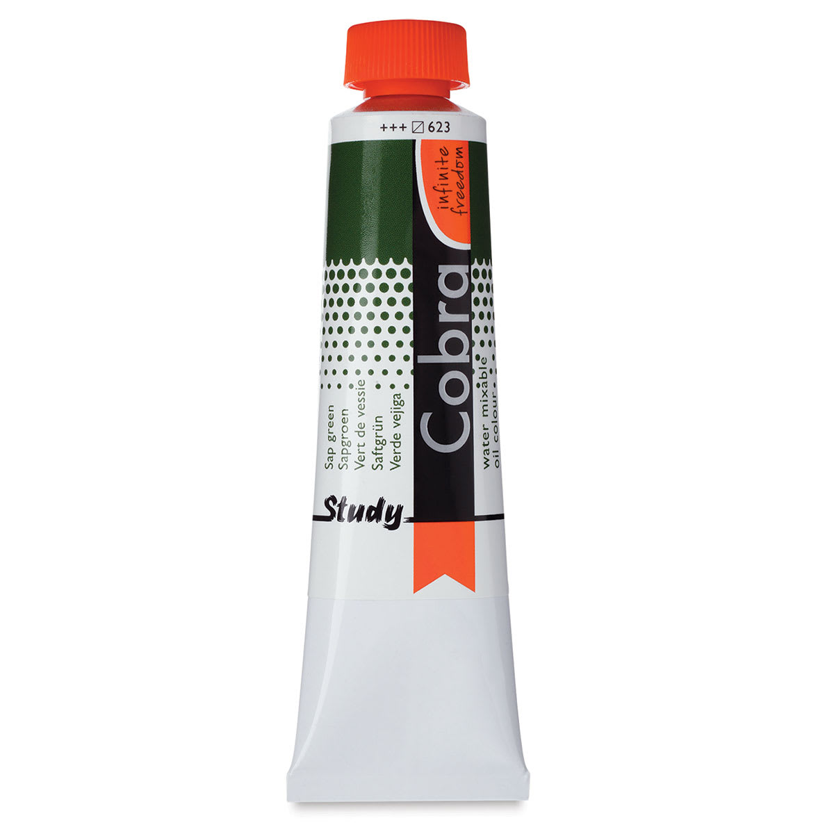 Royal Talens Cobra Study Water Mixable Oil Colors - Sap Green, 40 ml tube
