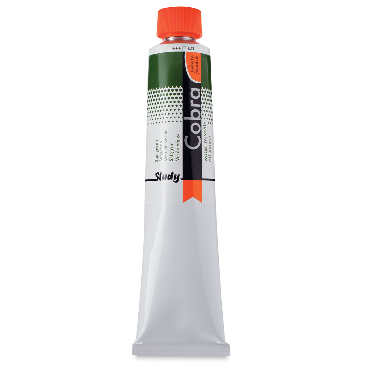 Royal Talens Cobra Study Water Mixable Oil Colors - Sap Green, 200 ml tube