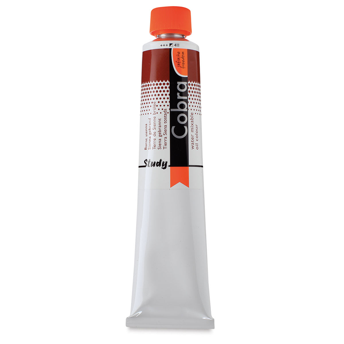 Royal Talens Cobra Study Water Mixable Oil Colors - Burnt Sienna, 200 ml tube