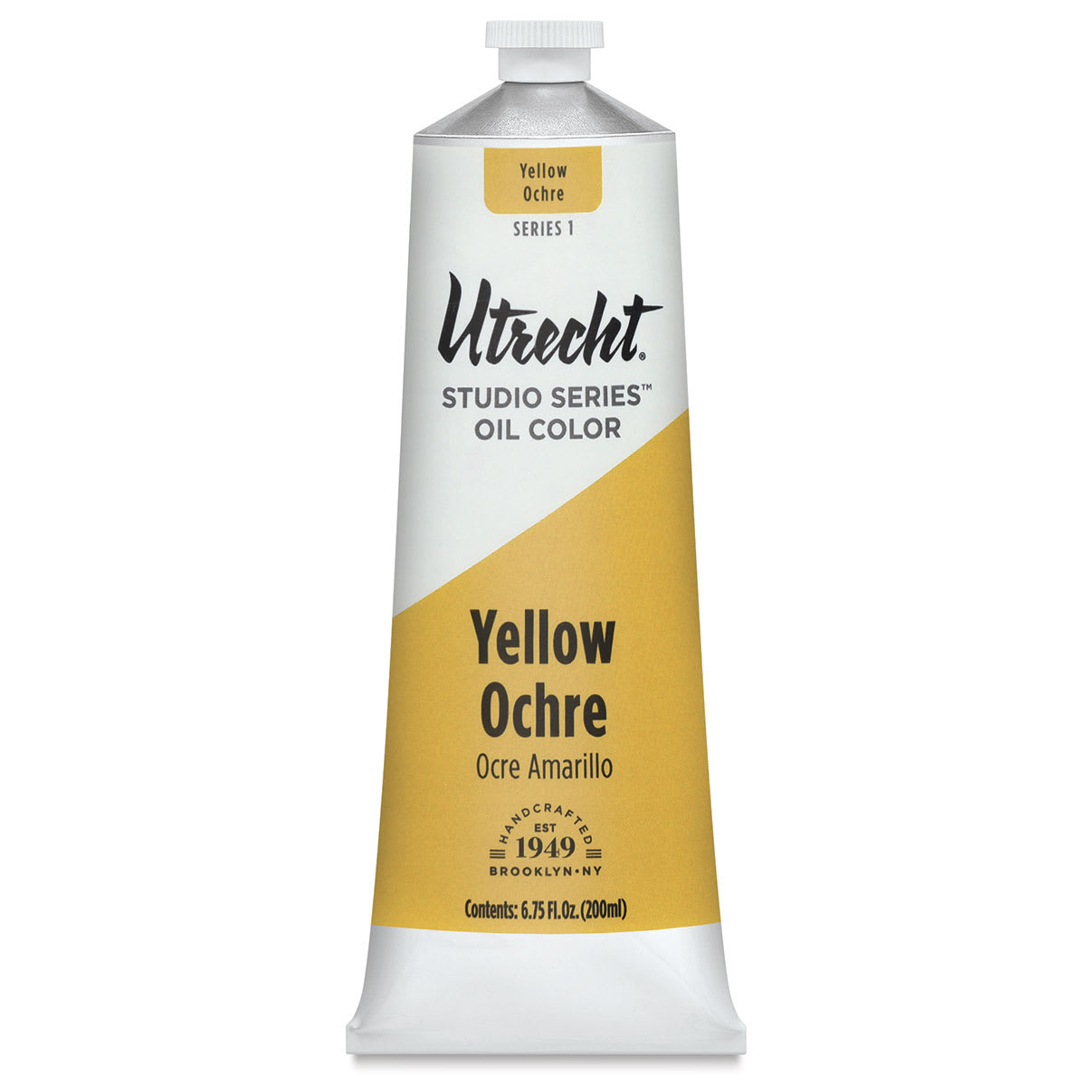 Utrecht Studio Series Oil Paint - Yellow Ochre, 200 ml, Tube Utrecht Studio Series Oil Paint - Yellow Ochre, 200 ml, Tube