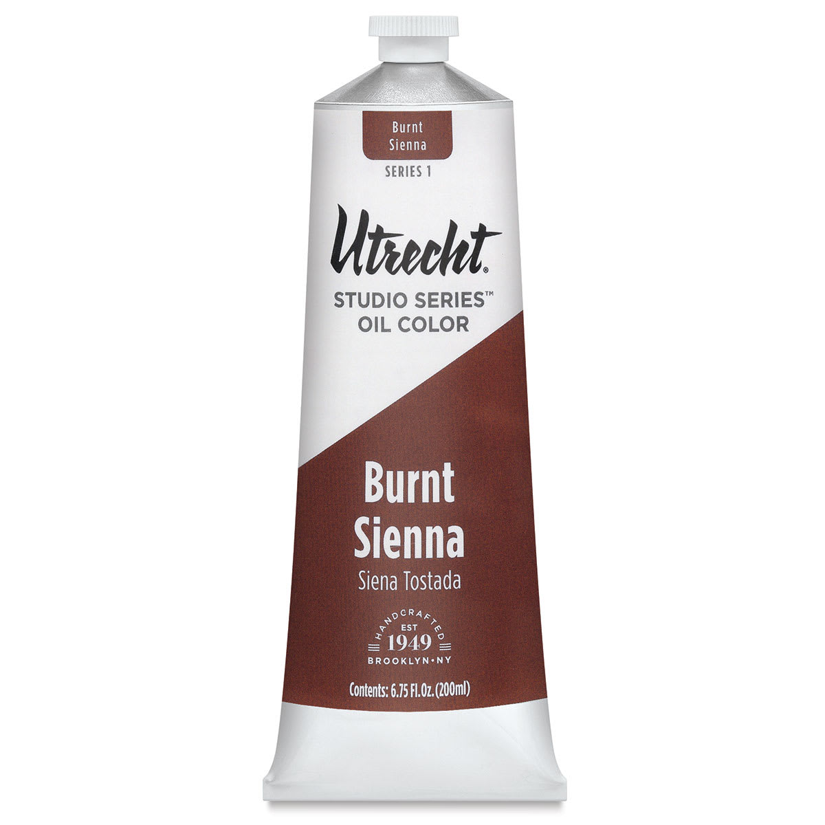 Utrecht Studio Series Oil Paint - Burnt Sienna, 200 ml, Tube