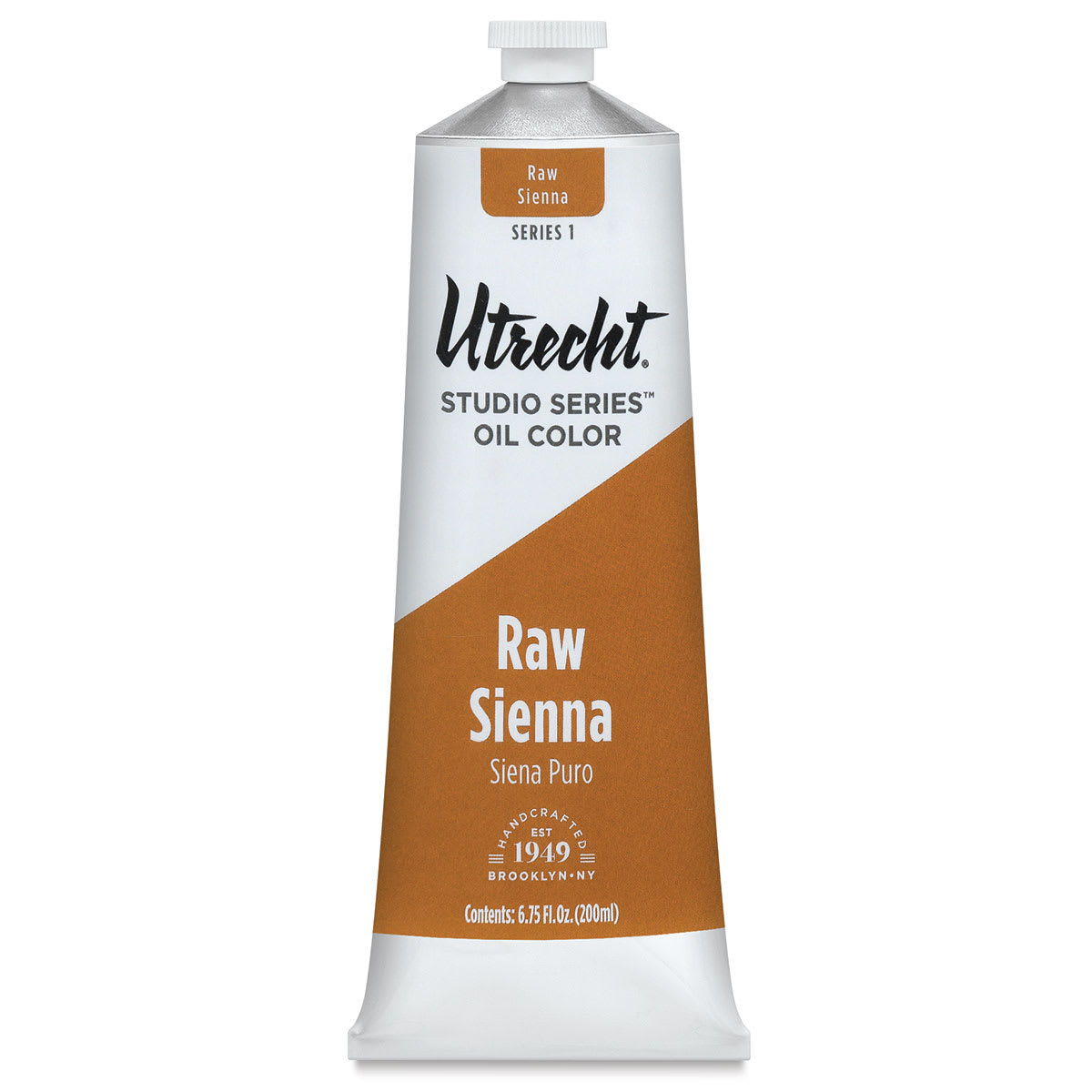 Utrecht Studio Series Oil Paint - Raw Sienna, 200 ml, Tube