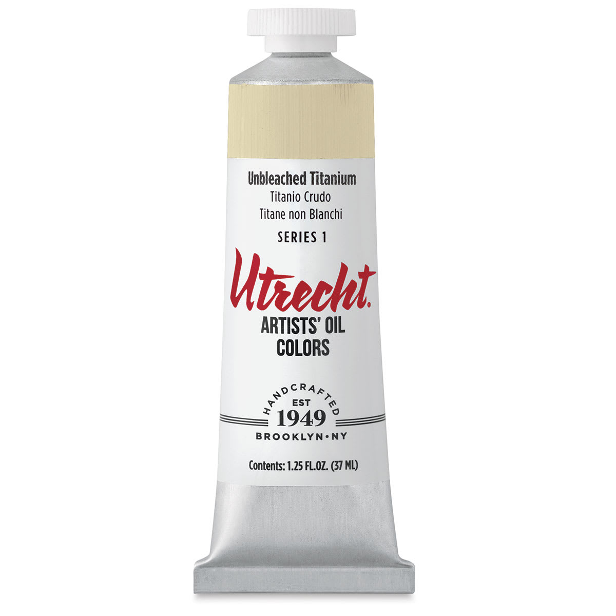 Utrecht Artists' Oil Paint - Unbleached Titanium, 37 ml tube