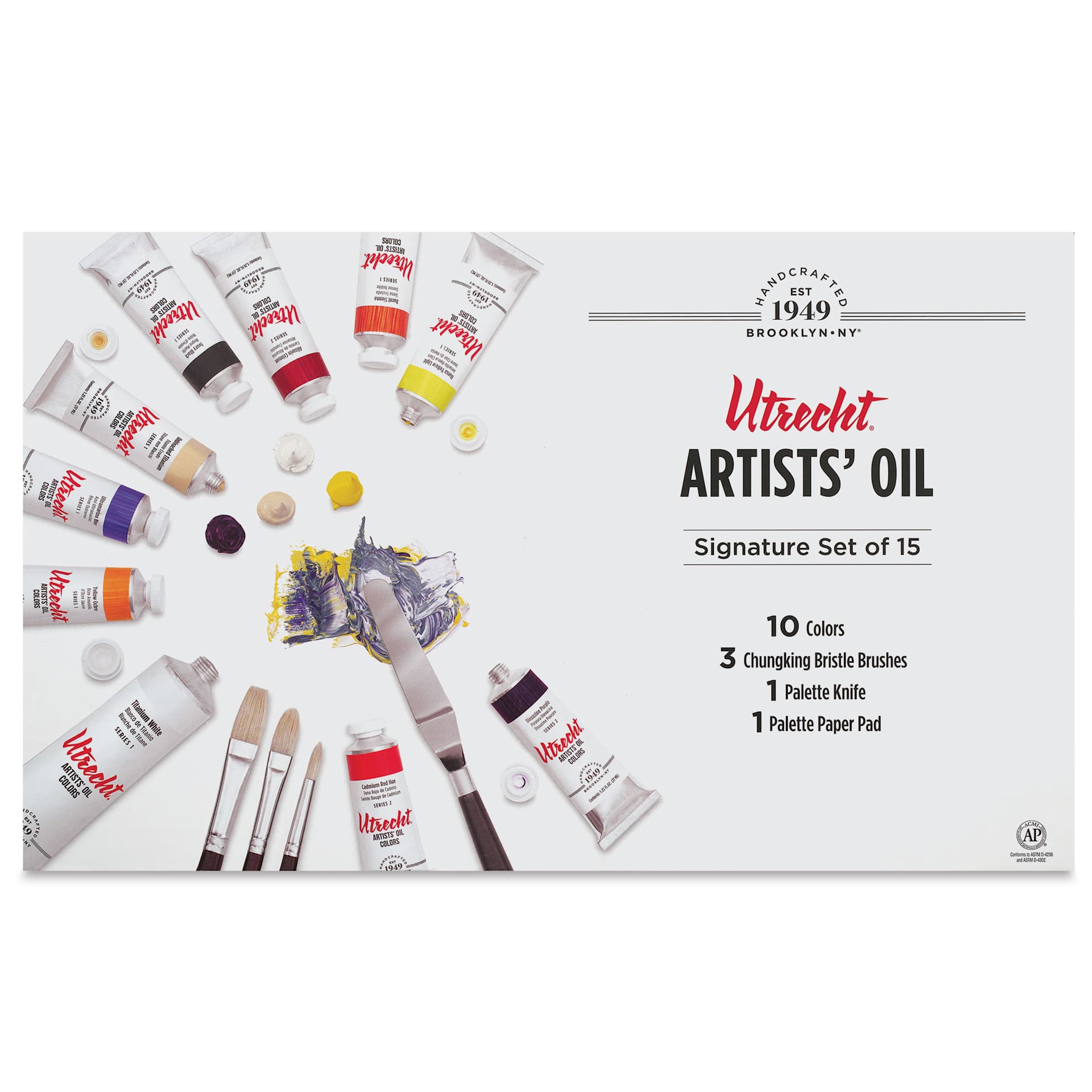 Utrecht Artists' Oil Paint - Signature Set, front of packaging