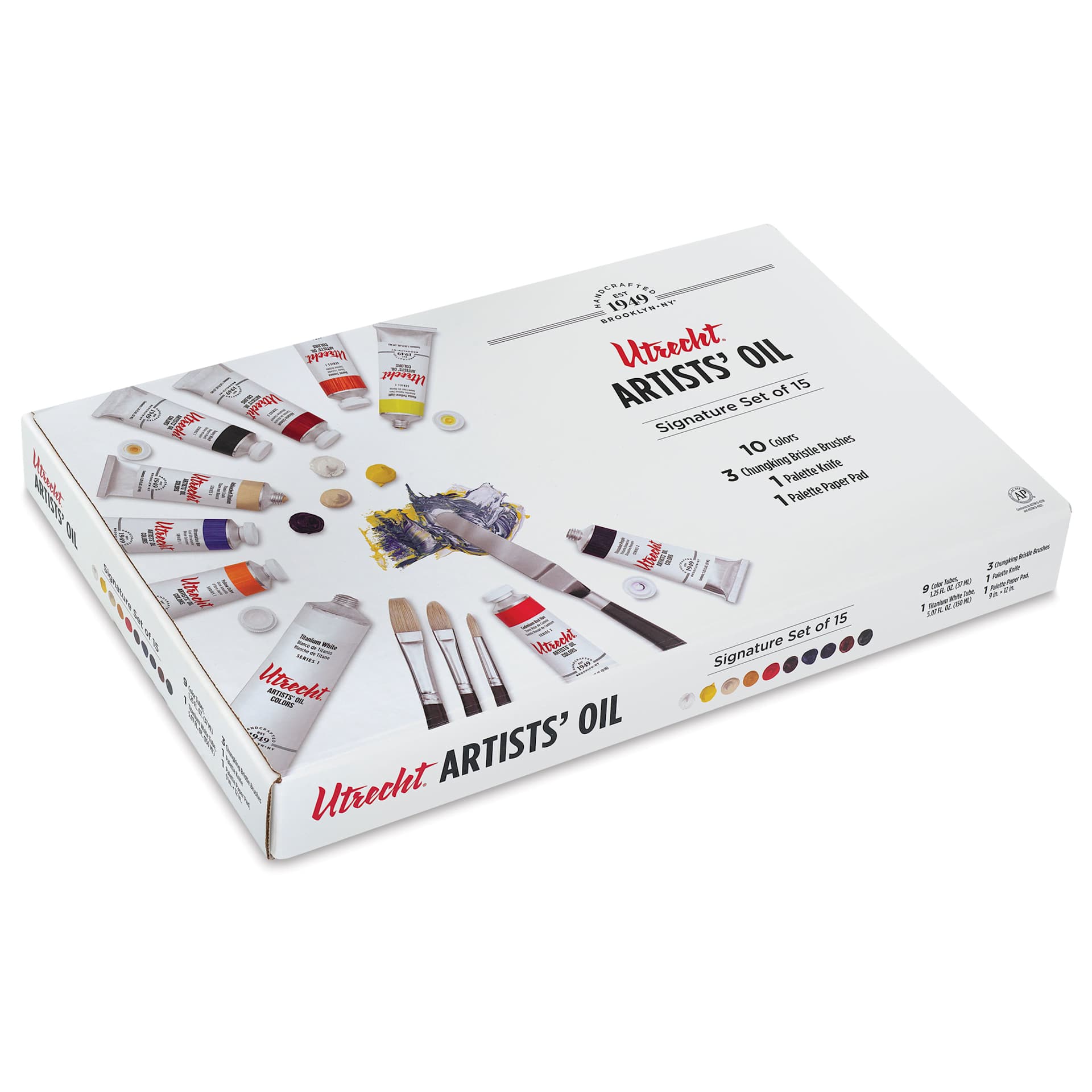 Utrecht Artists' Oil Paint - Signature Set, laid flat