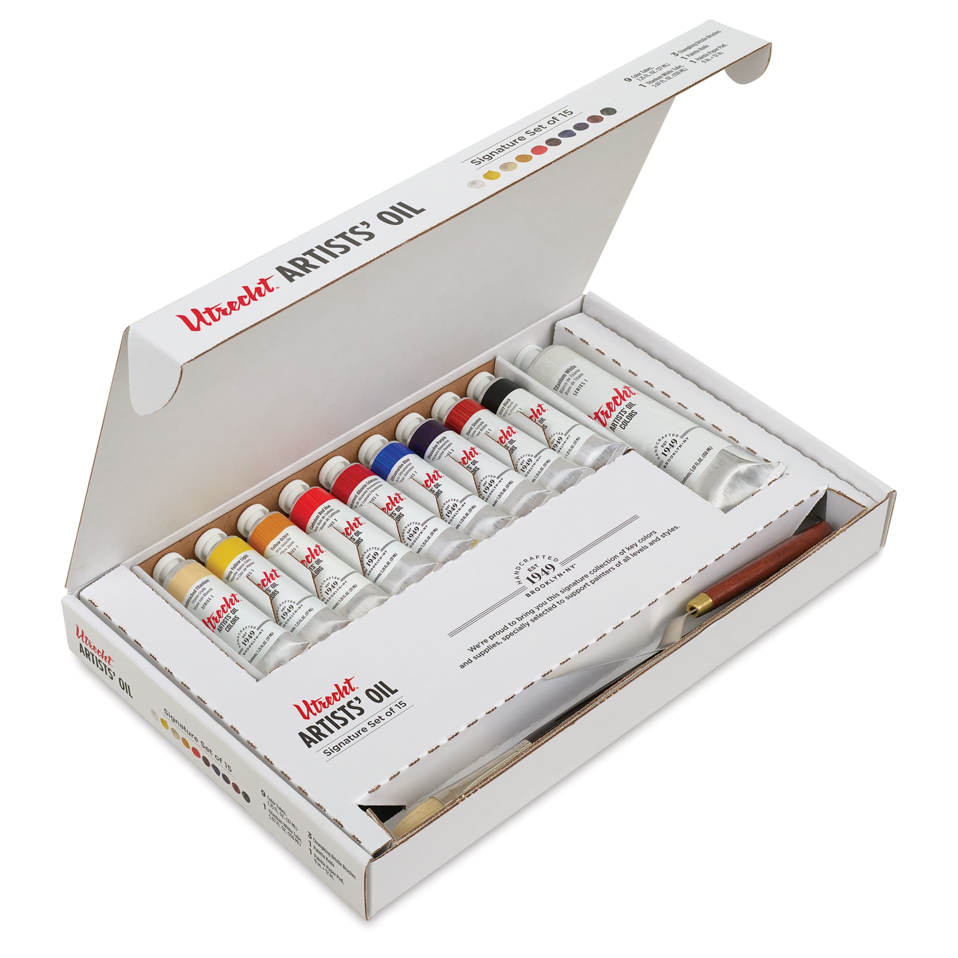 Utrecht Artists' Oil Paint - Signature Set, open packaging