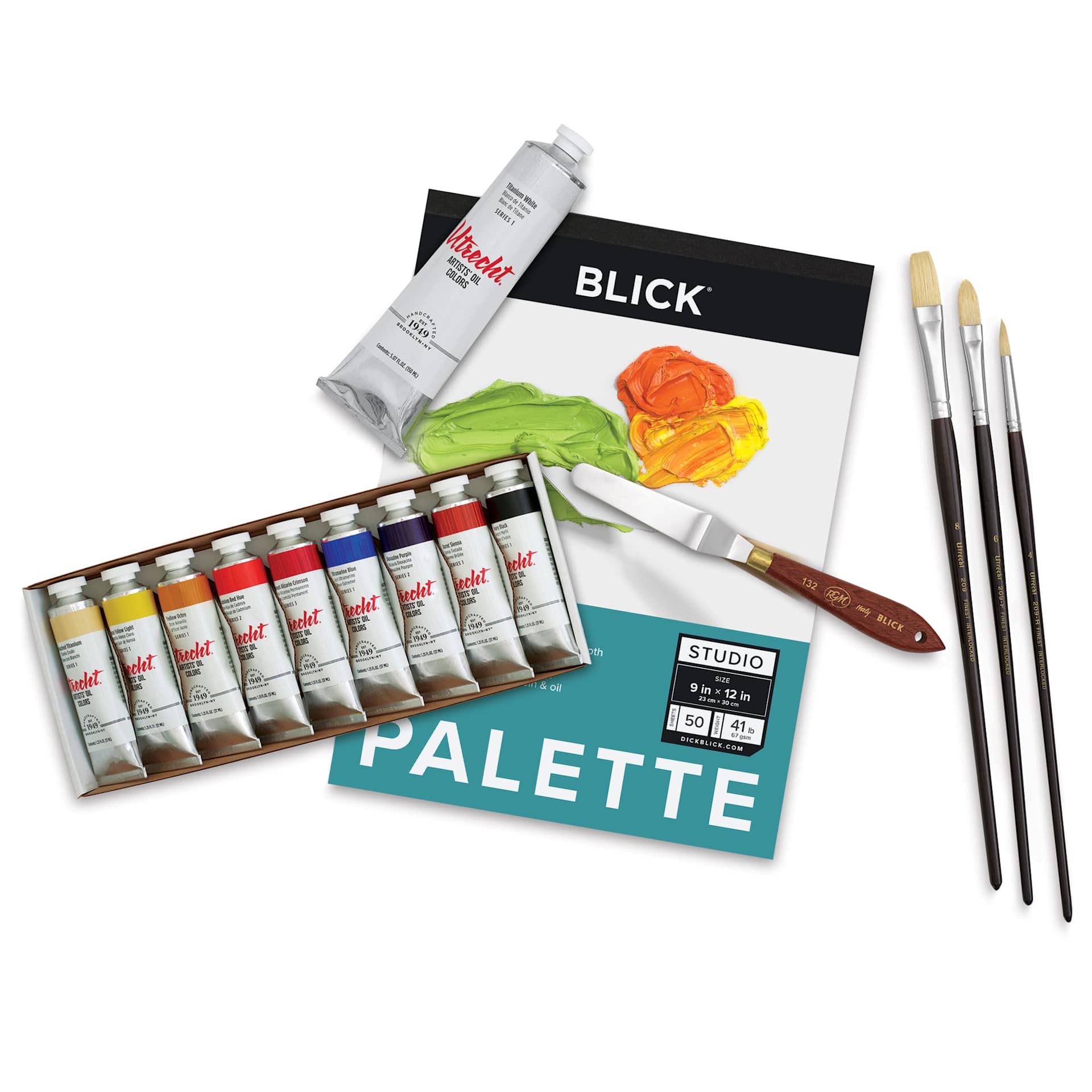Utrecht Artists' Oil Paint - Signature Set, contents