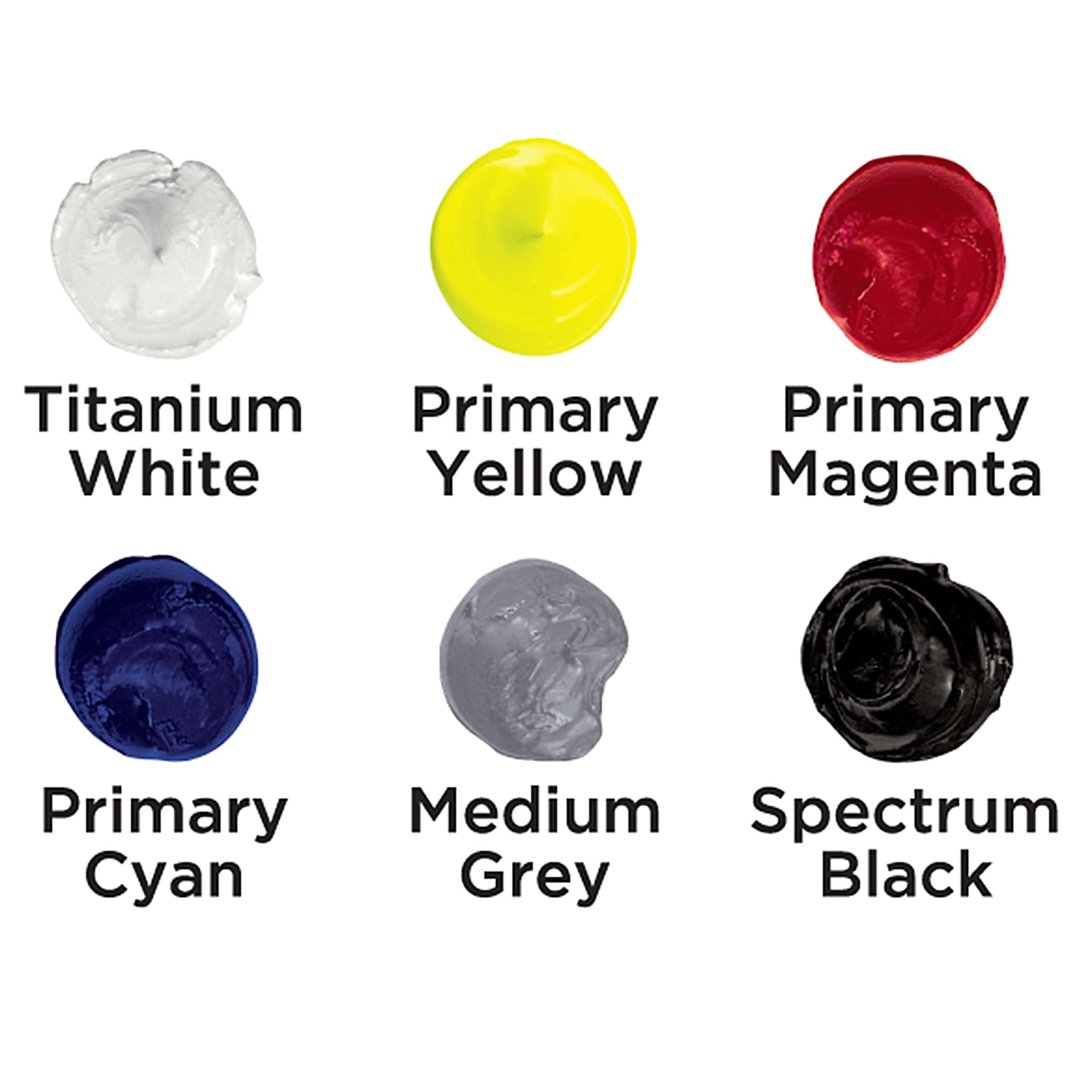 Utrecht Artists' Oil Paint Set - Color Theory, Set of 6 included colors