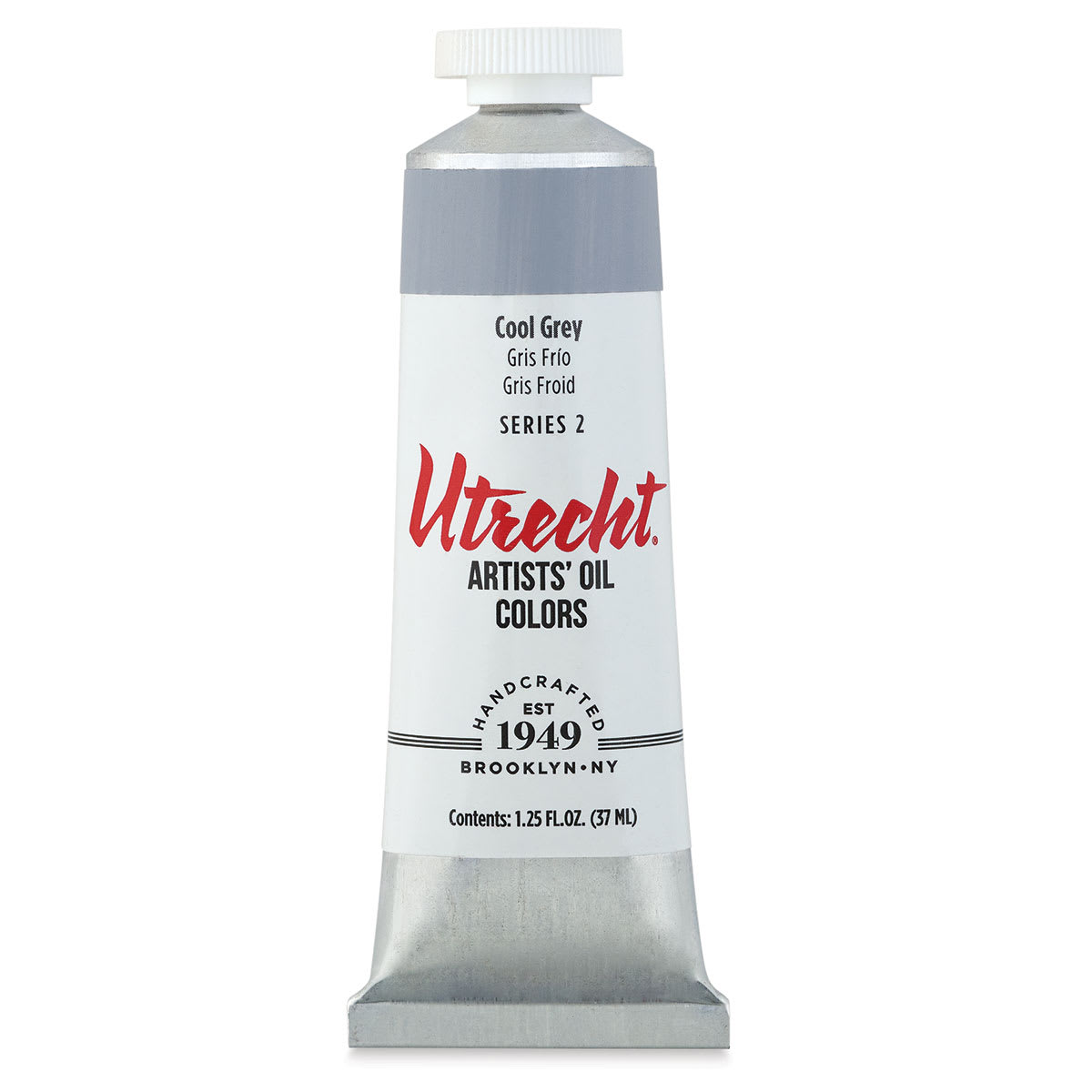 Utrecht Artists' Oil Paint - Cool Grey, 37 ml, Tube
