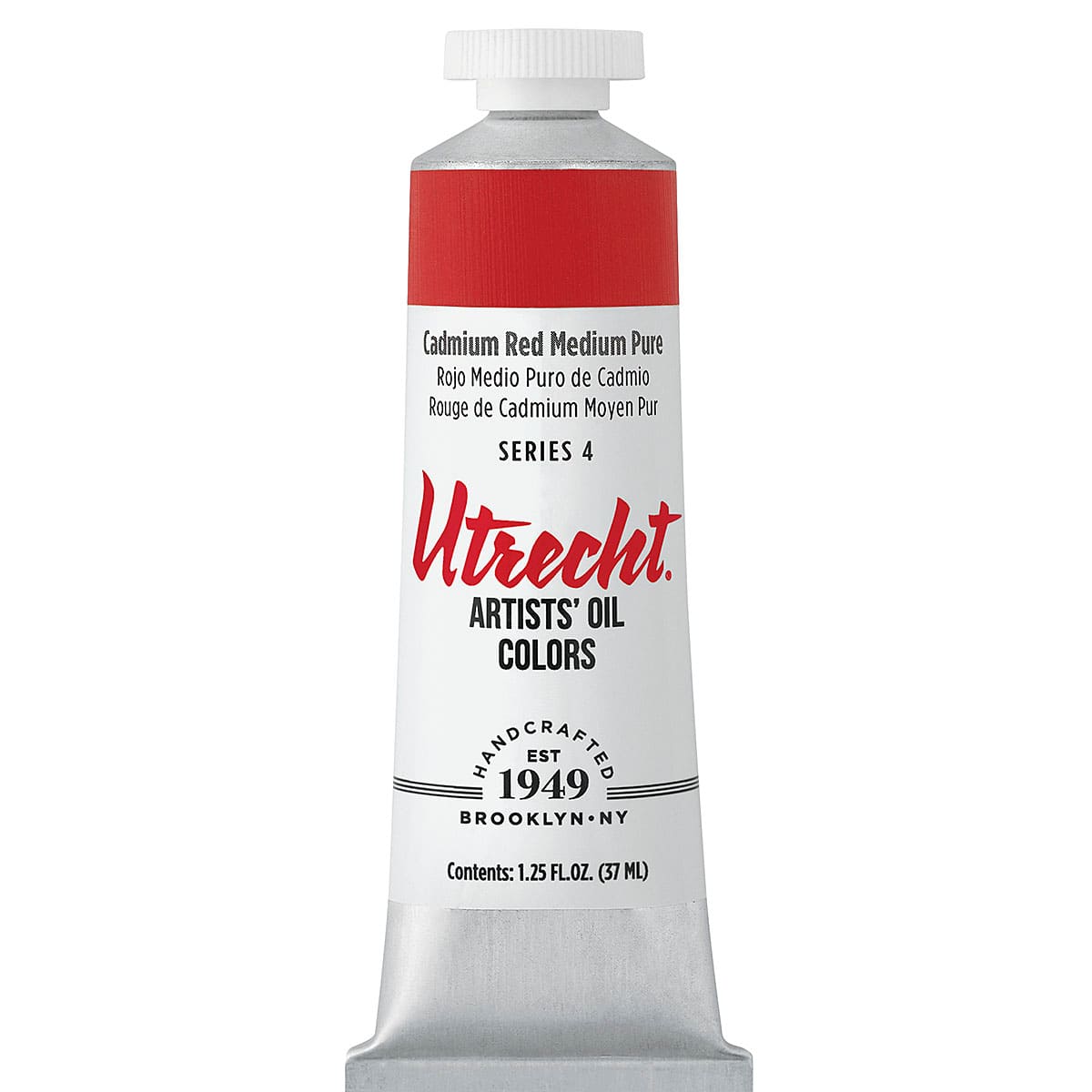 Utrecht Artists' Oil Paint - Cadmium Red Medium, 37 ml tube Utrecht Artists' Oil Paint - Cadmium Red Medium, 37 ml tube