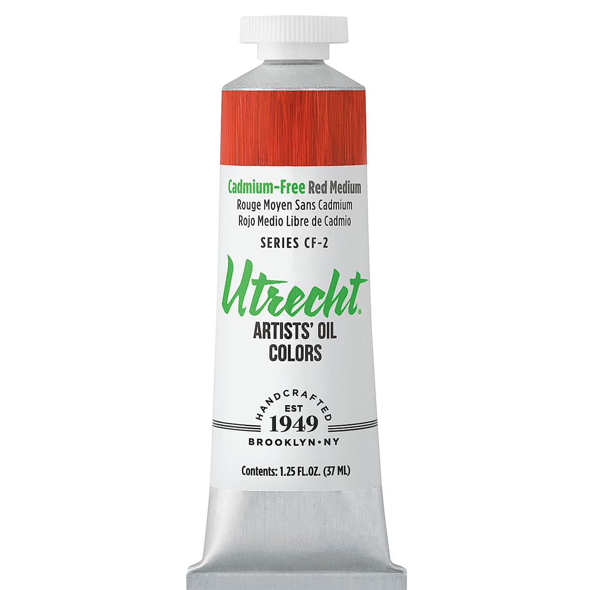 Utrecht Artists' Oil Paint - Cadmium-Free Red Medium, 37 ml tube