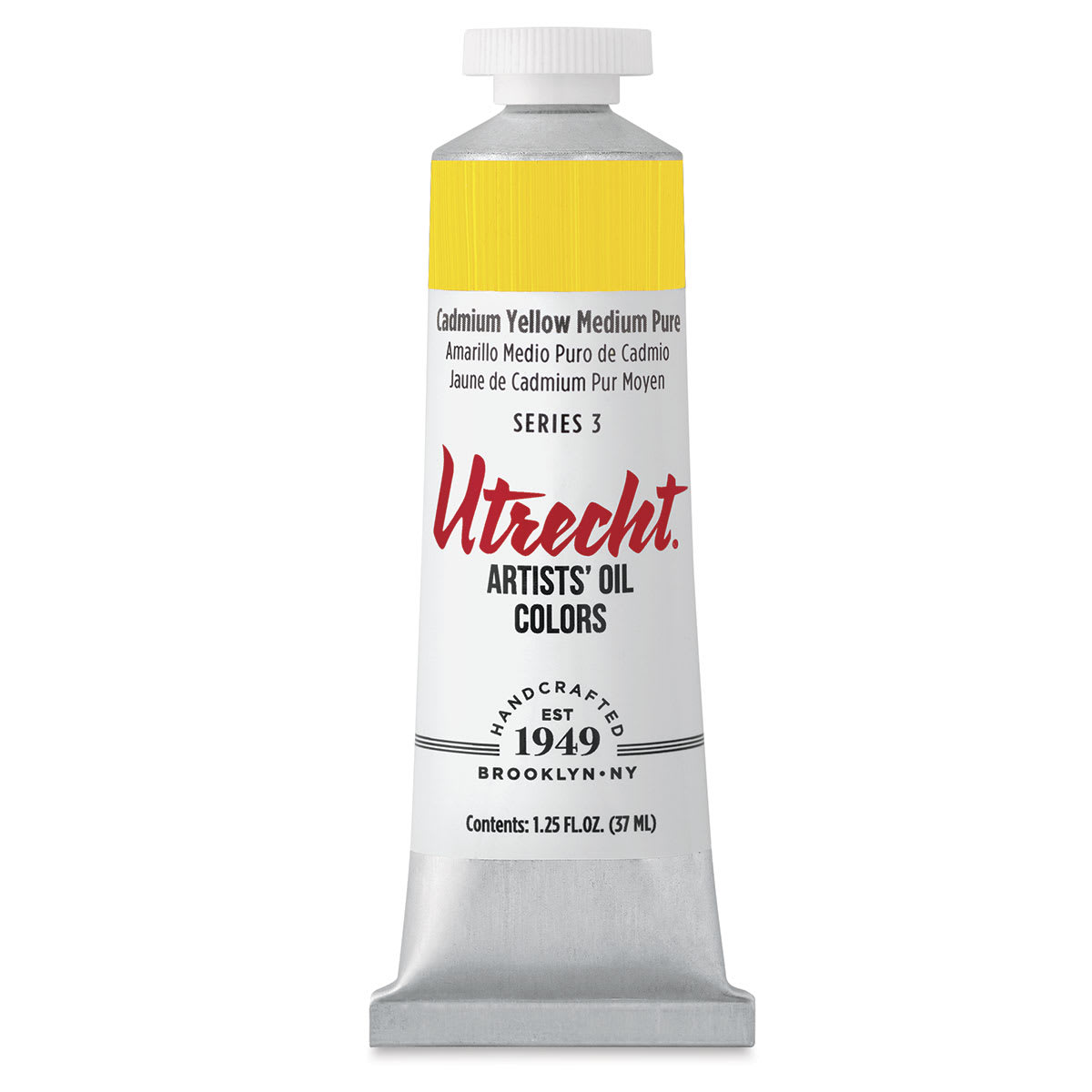 Utrecht Artists' Oil Paint - Cadmium Yellow Medium, 37 ml tube Utrecht Artists' Oil Paint - Cadmium Yellow Medium, 37 ml tube