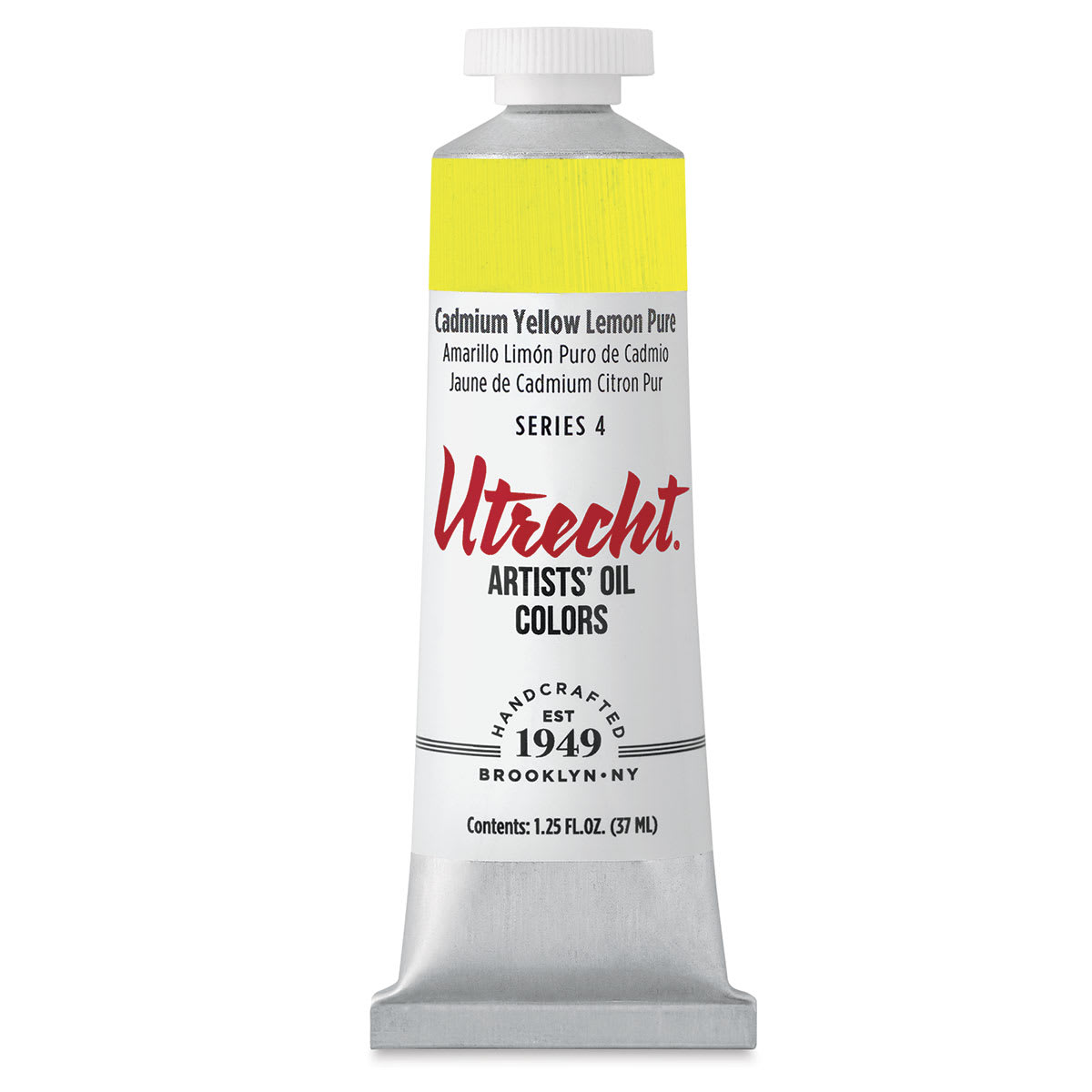 Utrecht Artists' Oil Paint - Cadmium Yellow Lemon, 37 ml tube