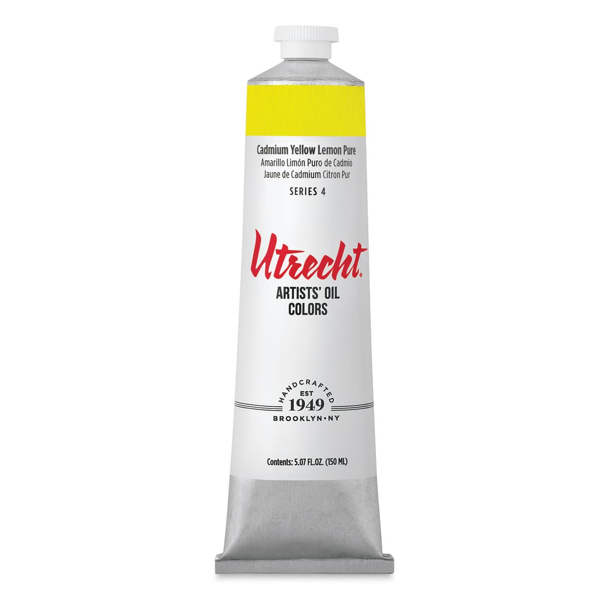 Utrecht Artists' Oil Paint - Cadmium Yellow Lemon, 150 ml tube