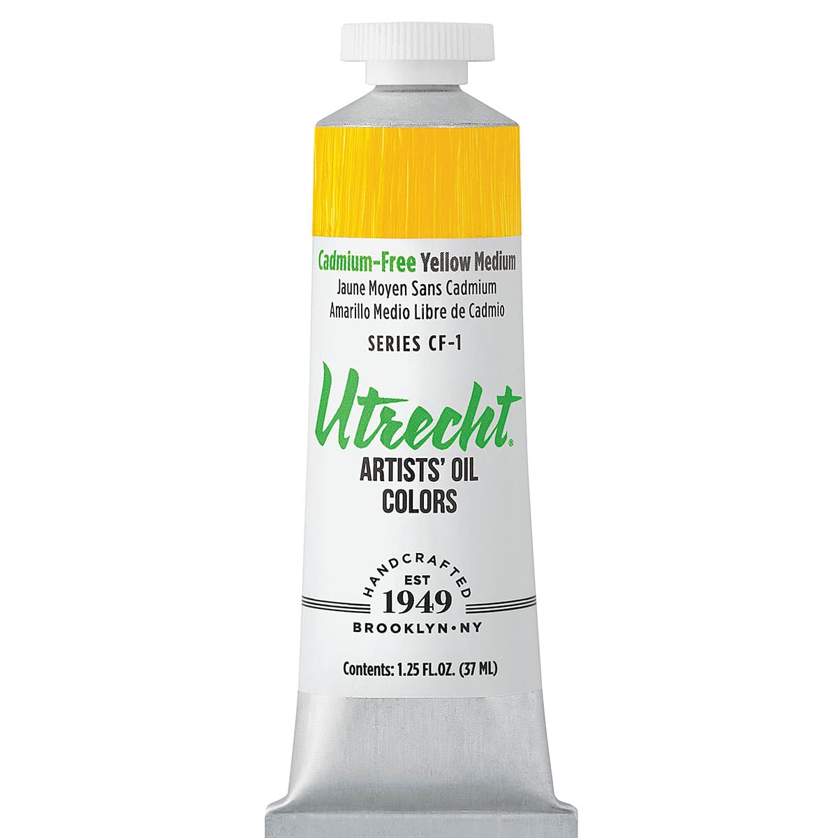 Utrecht Artists' Oil Paint - Cadmium-Free Yellow Medium, 37 ml tube Utrecht Artists' Oil Paint - Cadmium-Free Yellow Medium, 37 ml tube
