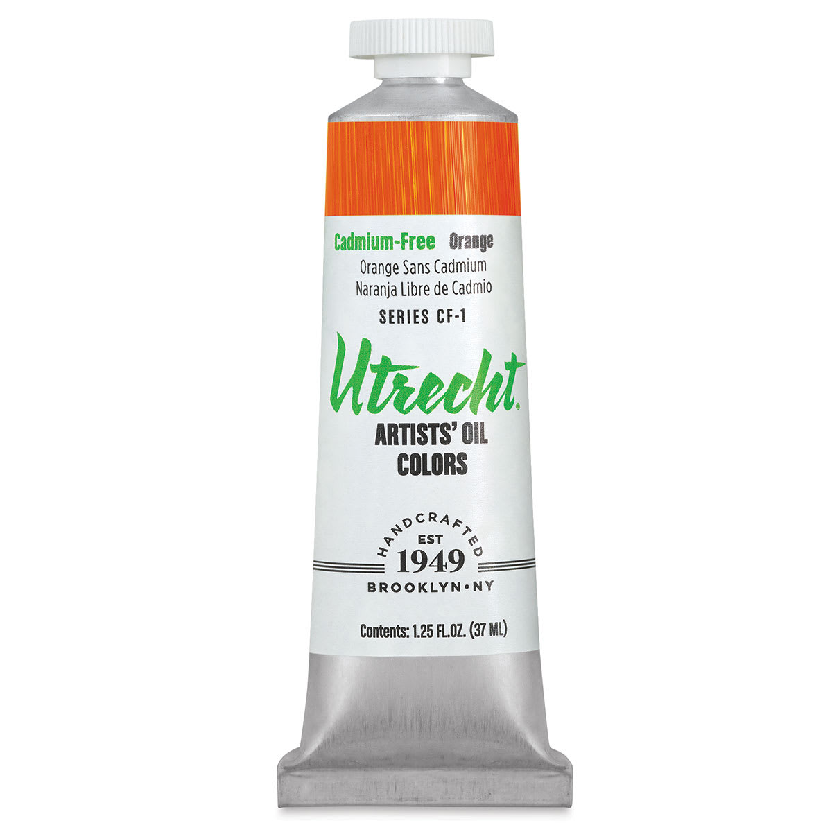 Utrecht Artists' Oil Paint - Cadmium-Free Orange, 37 ml